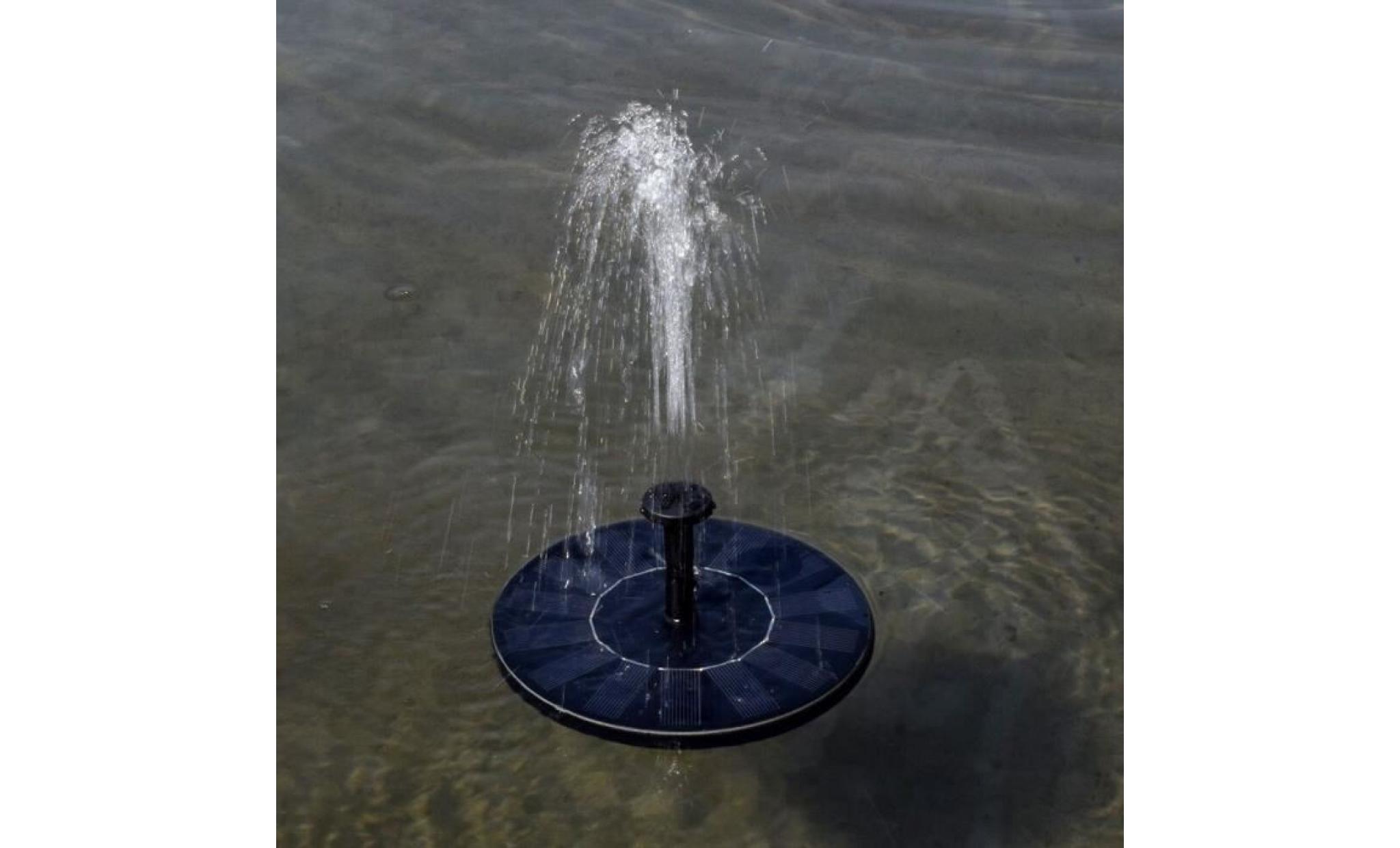 pompe à eau flottante de fontaine d'energie solaire pour l'aquarium de piscine de bassin de jardin 180l / h 1.4w   shy
