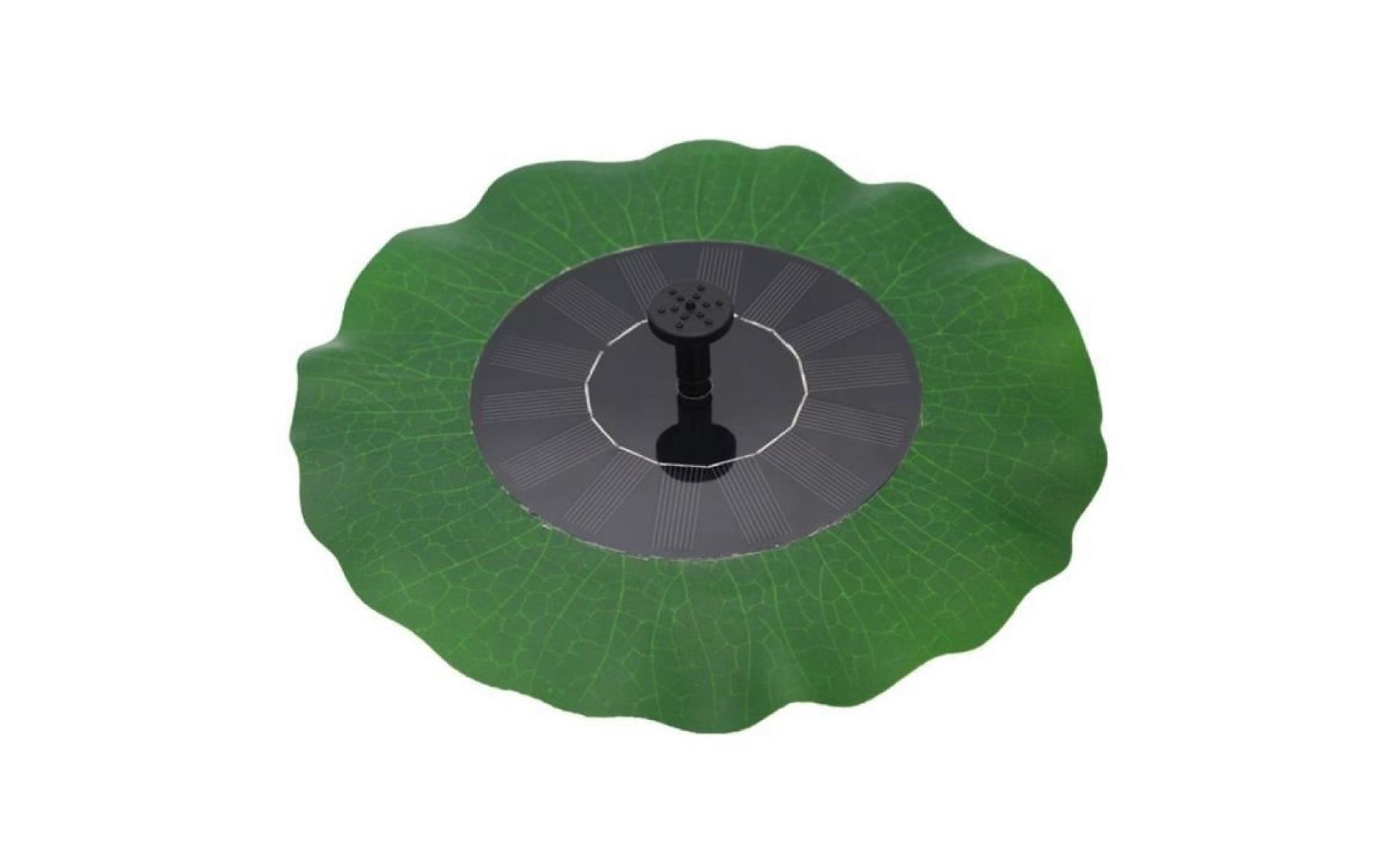pompe à eau fontaine feuille solaire flottante lotus étang de jardin décoration