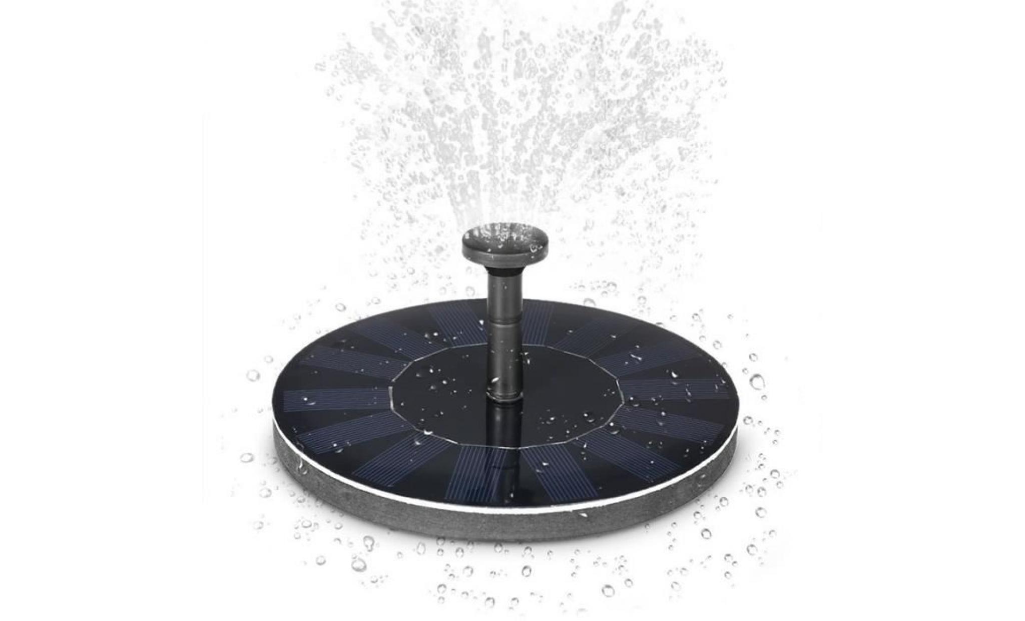 pompe à eau solaire panneau solaire fontaine pour bassin ou jardin pome avec panneau solaire monocristallin  [classe énergétique a]