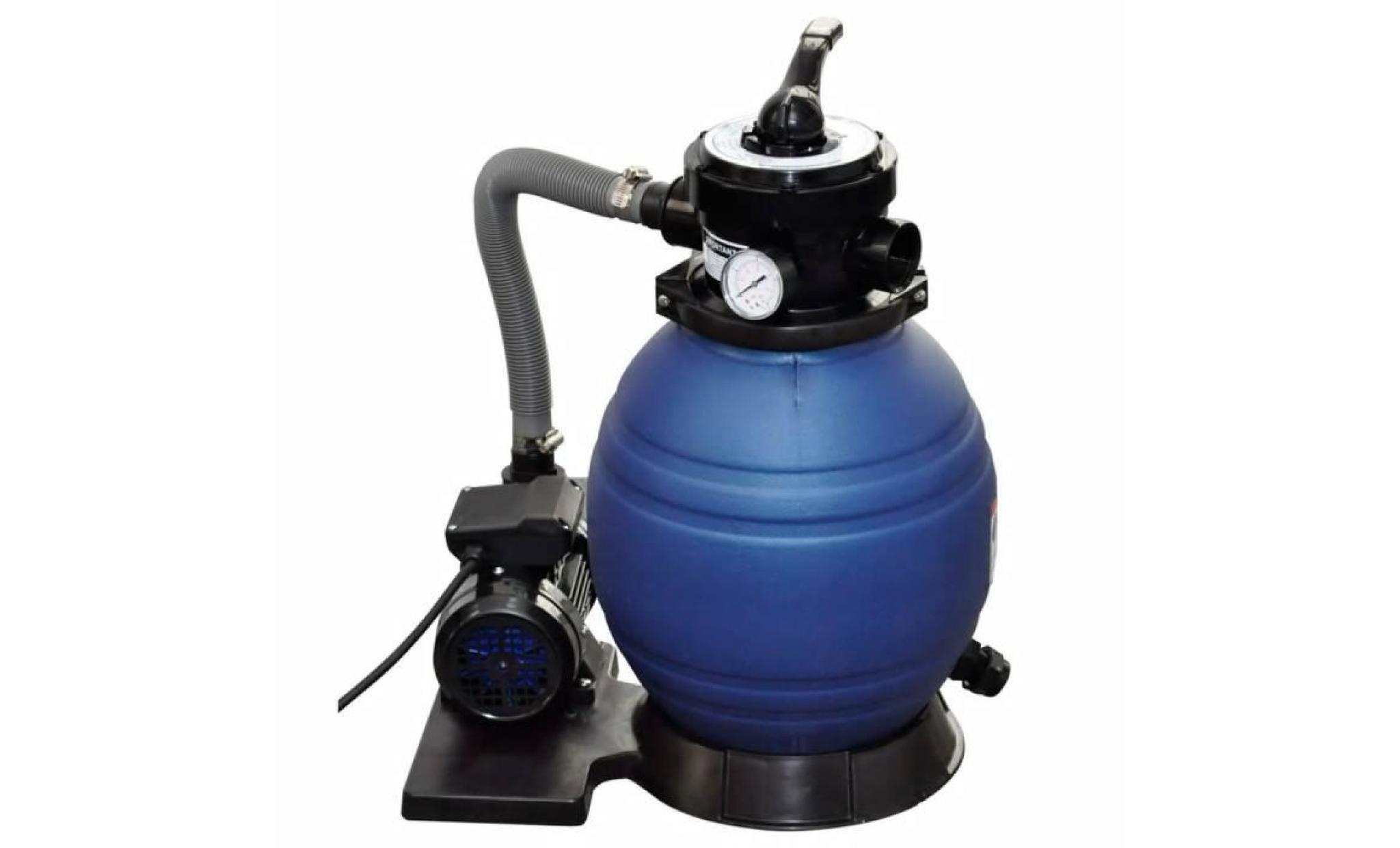 pompe à filtre à sable 400 w 11000 l/h bleu