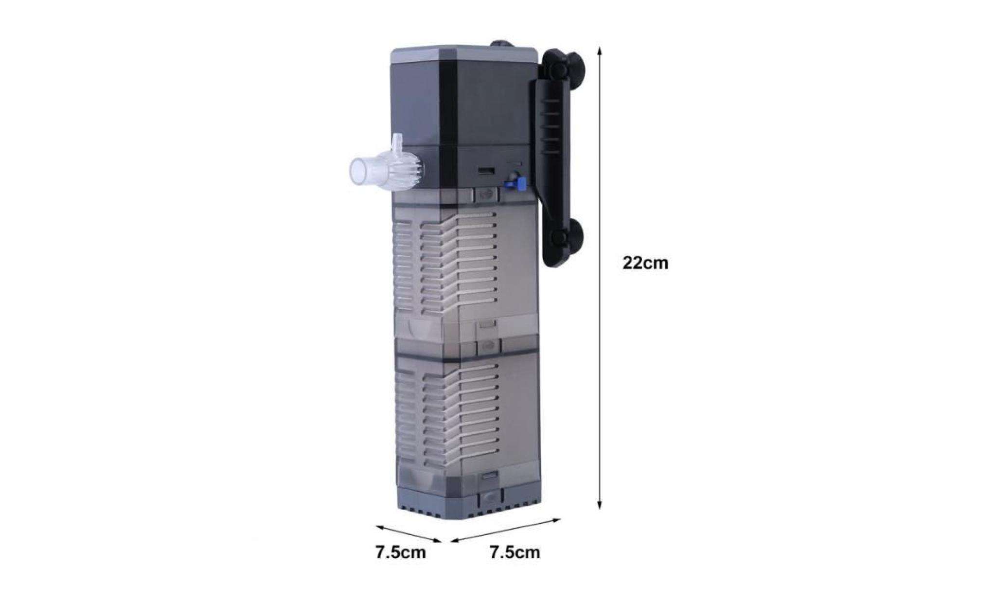 pompe d’aquarium submersible   filtre interne multifonctionnel 8w 600l h chj 602 pas cher