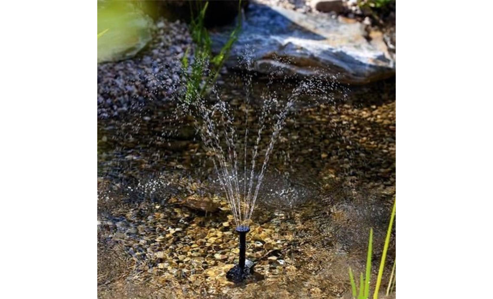 pompe de fontaine de jardin pompe à eau solaire pour fontaine, bassin, étang, piscine pas cher