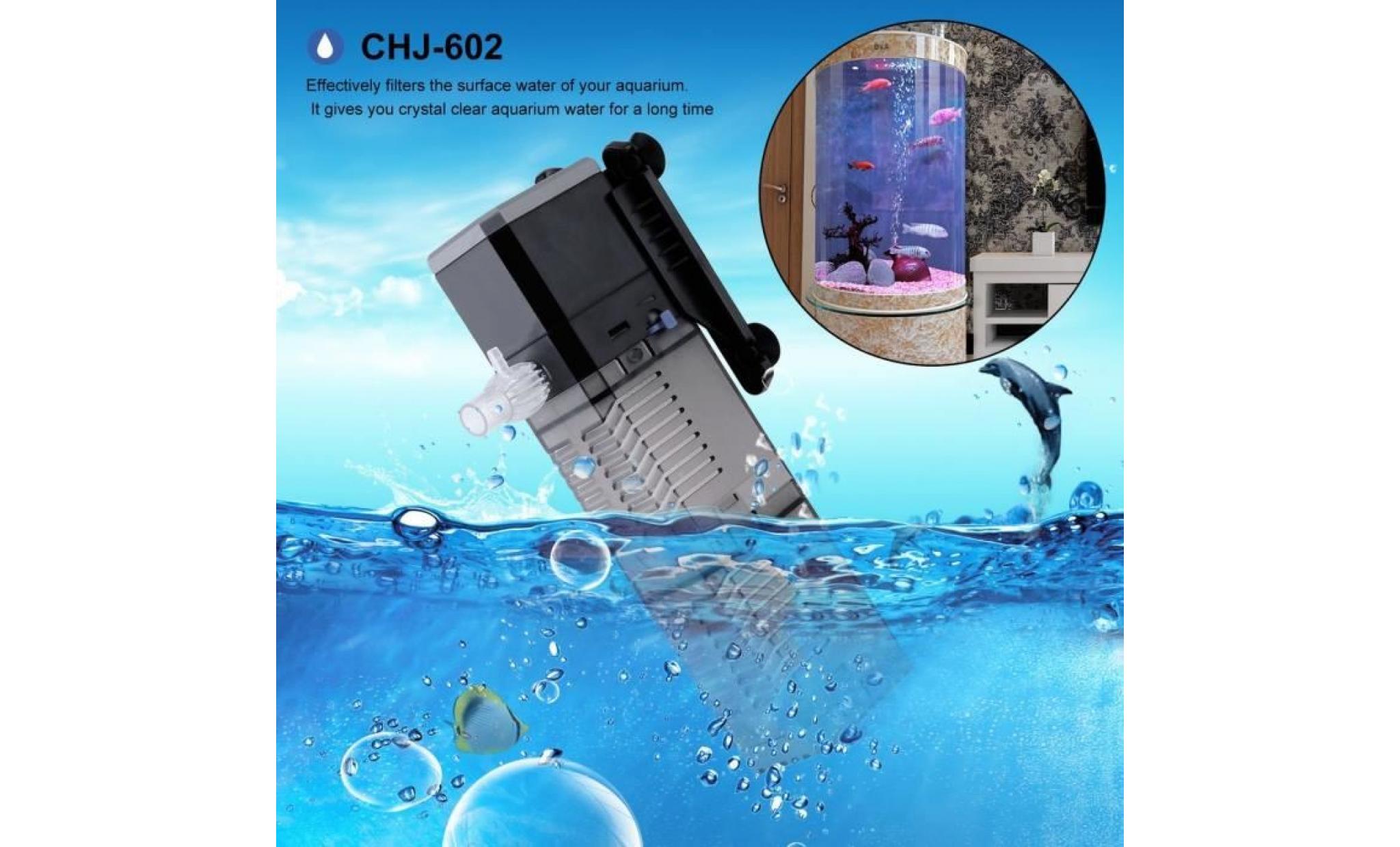 pompe filtre d'aquarium  8w 600l / h