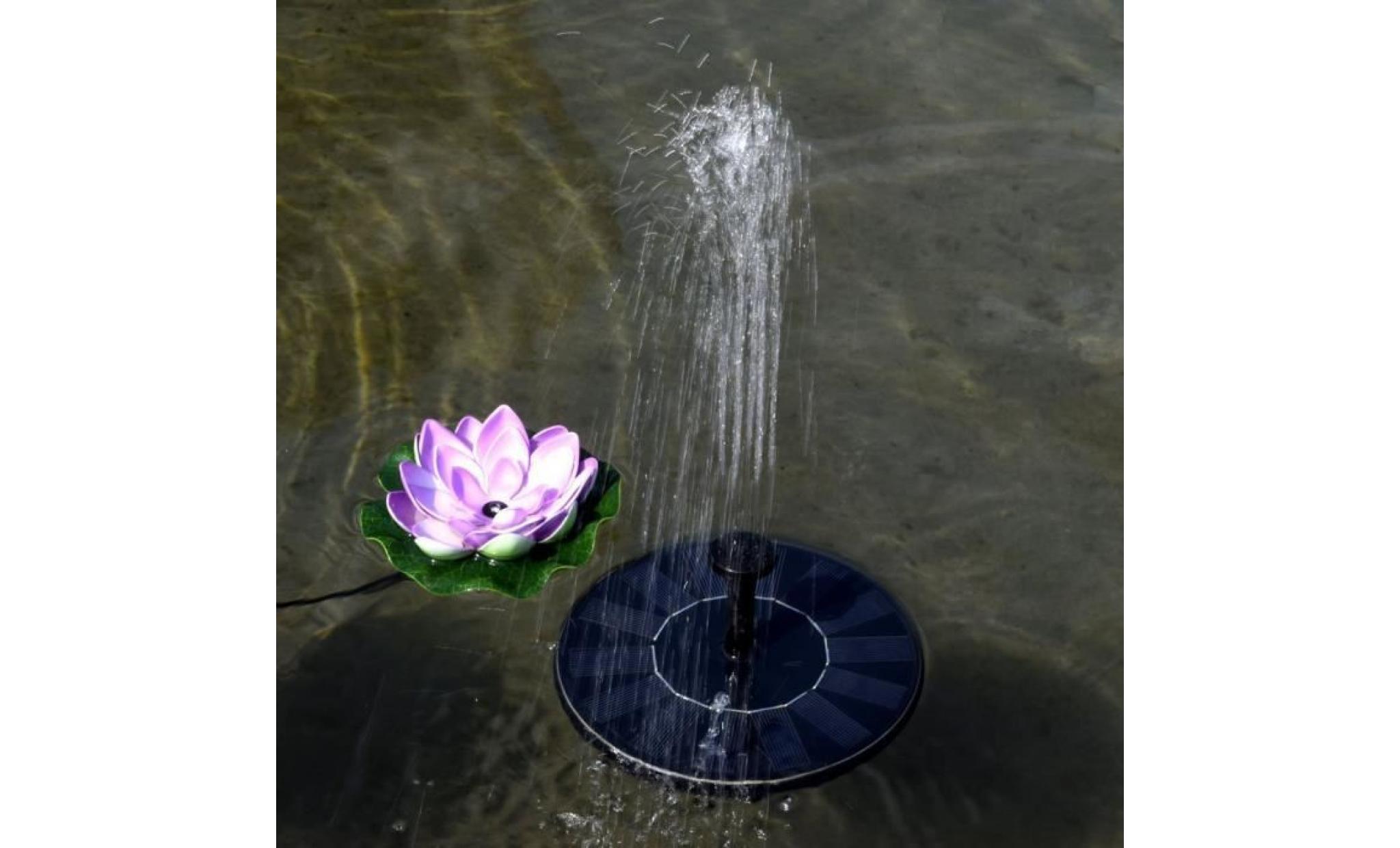 pompe solaire pompe à eau solaire panneau solaire fontaine pour bassin ou jardin pome avec panneau solaire monocristallin et pomp... pas cher