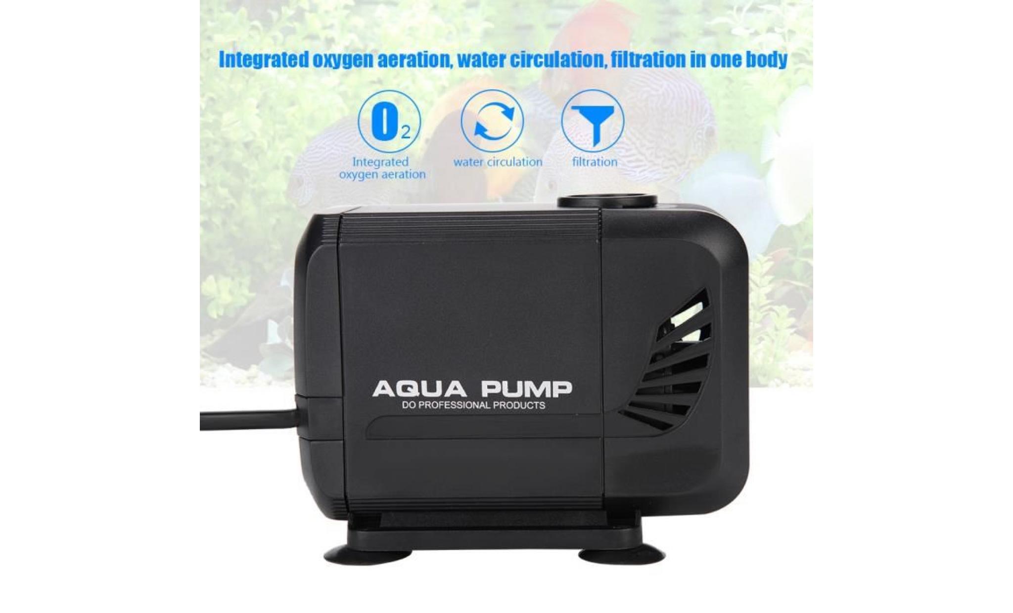 pompe submersible pompe aquarium 2500l/h 220 ~ 240v multifonction aquarium fontaine