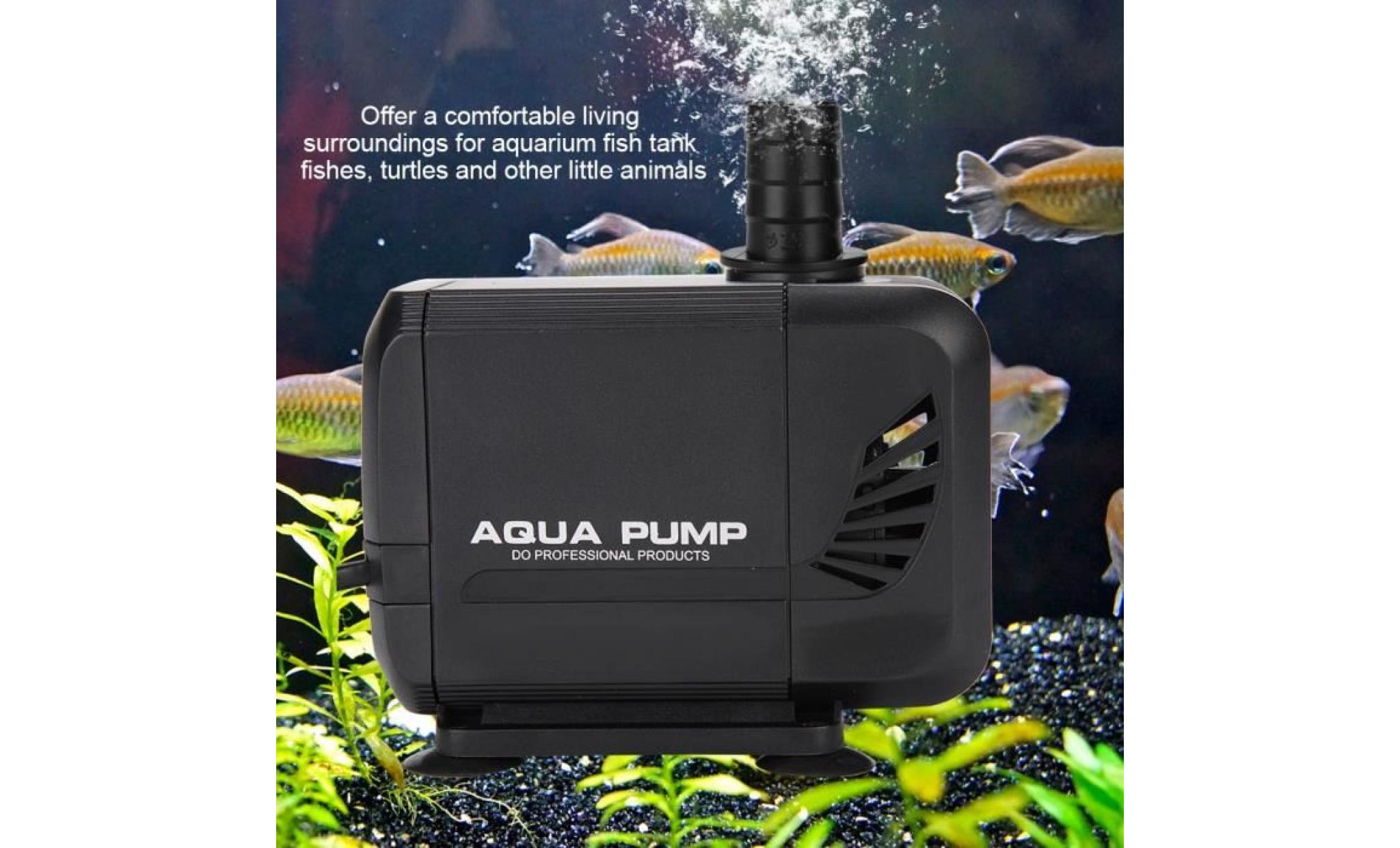 pompe submersible pompe aquarium 2500l/h 220 ~ 240v multifonction aquarium fontaine pas cher