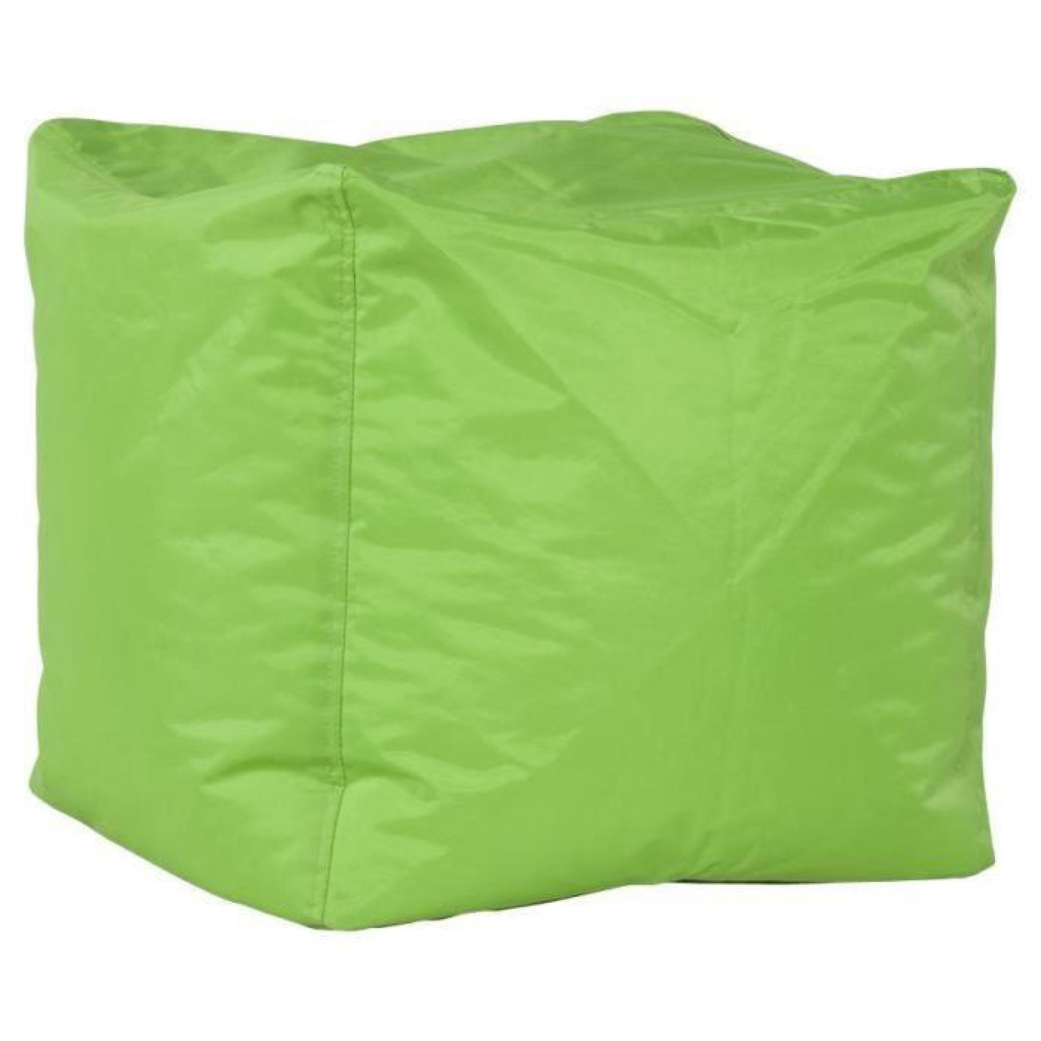 Pouf design en textile de couleur verte LS00560GE