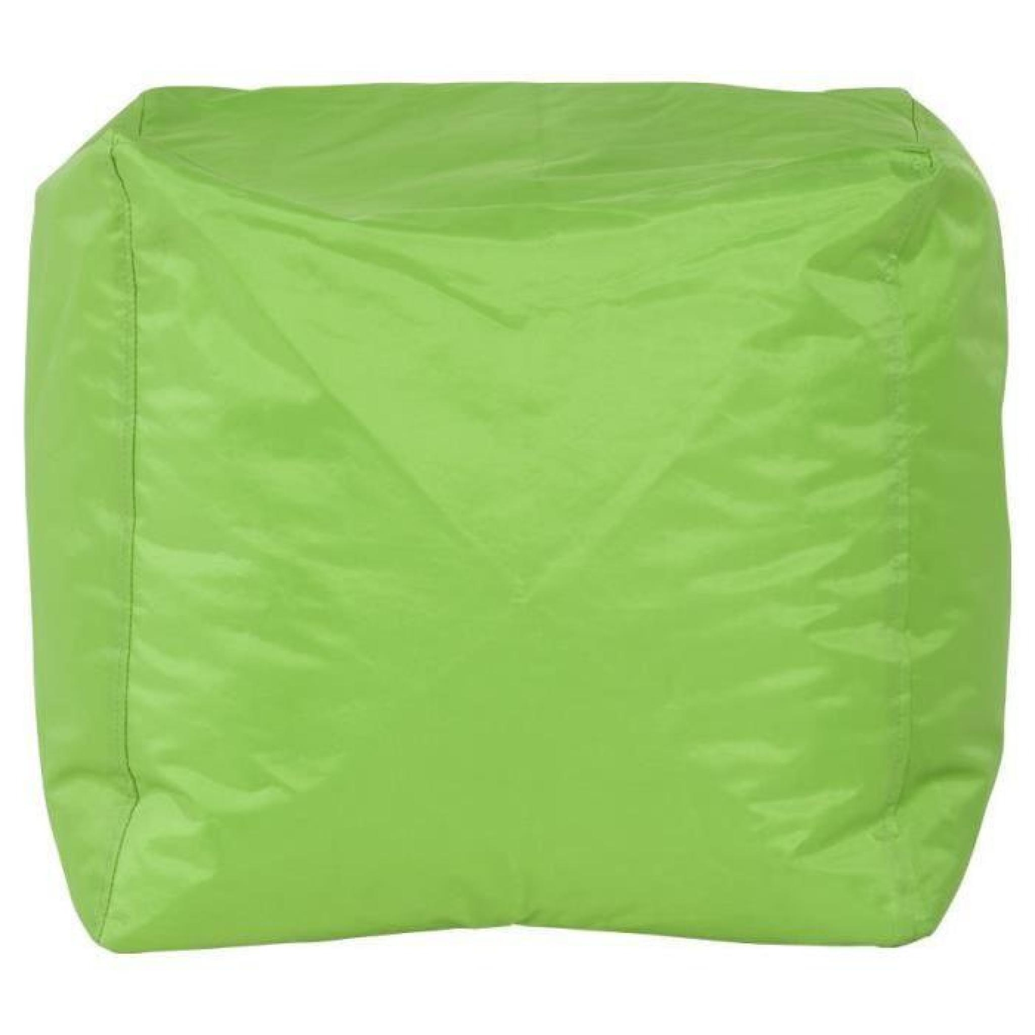 Pouf design en textile de couleur verte LS00560GE pas cher