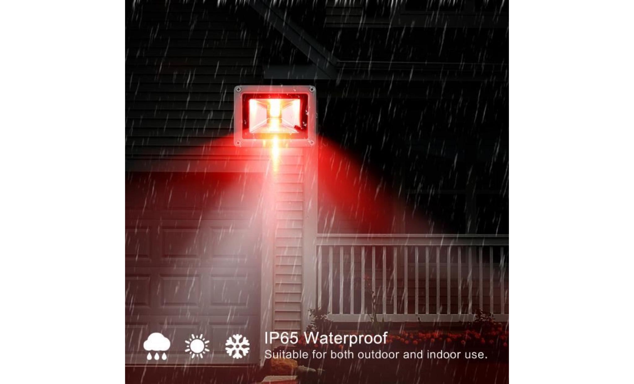 projecteurs led rgb 10w extérieur lampe décoration lumière d'inondation imperméable ac 100 245v avec télécommande pas cher