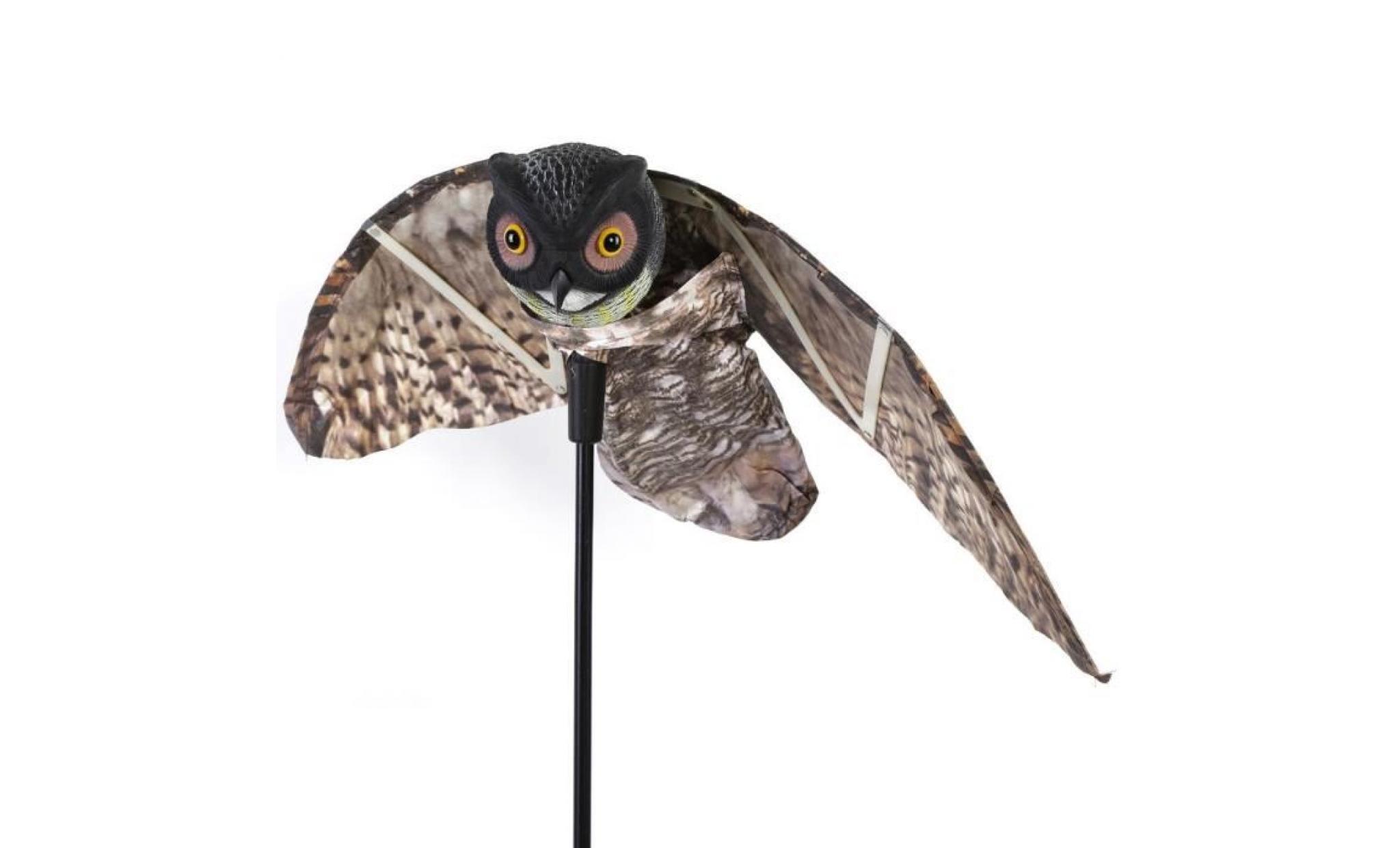 prowler owl avec ravageur de leurre pour épouvanteur de jardin à ailes mobiles pas cher
