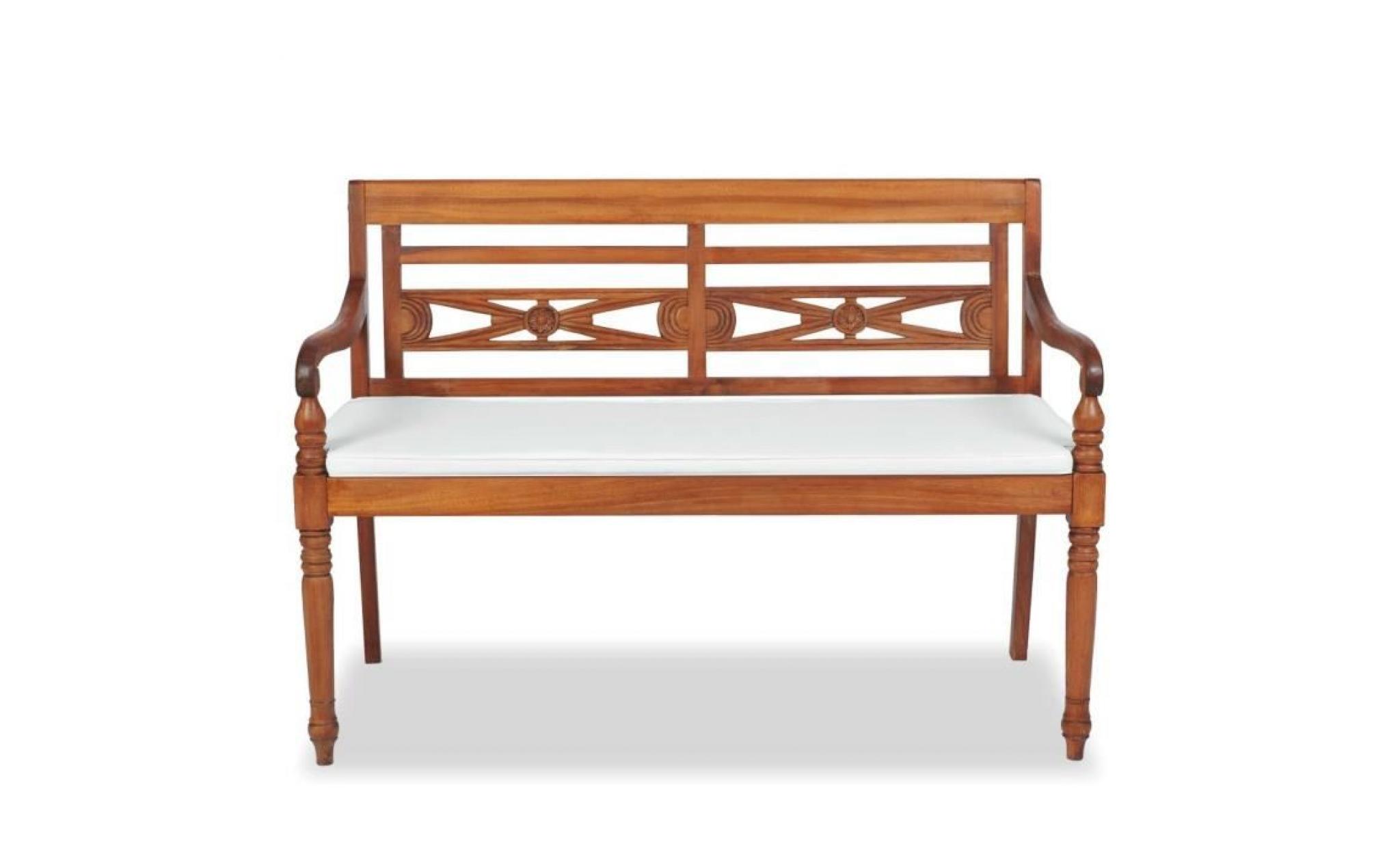 r156 ajoutez une touche d'elegance a votre espace de vie exterieur avec ce banc a 2 places en bois de teck massif ! il a