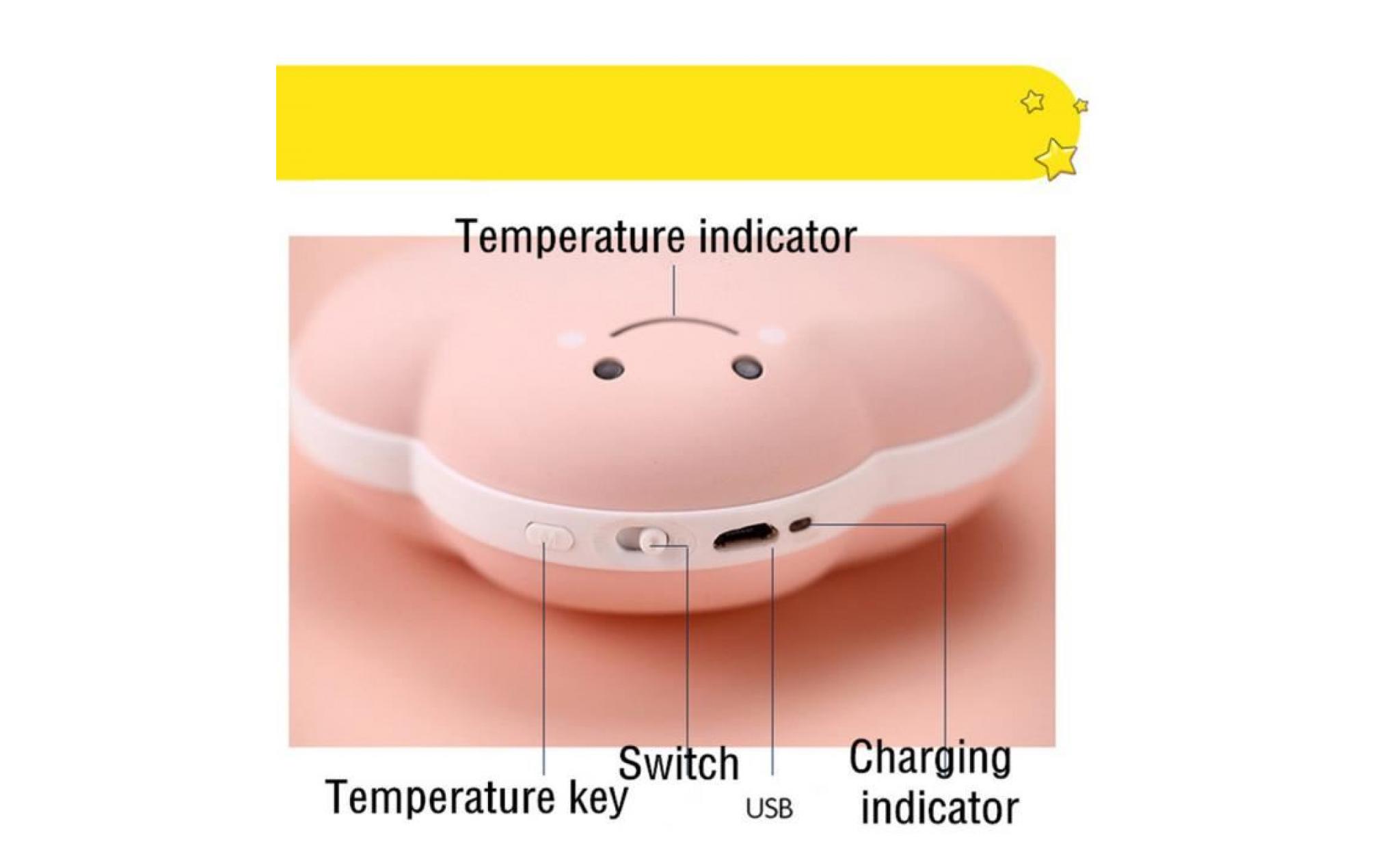 réchauffeur de main de réchauffeur et banque de puissance réchauffeur de poche d'insecte chaleur de double côté garde au chaud hm443 pas cher