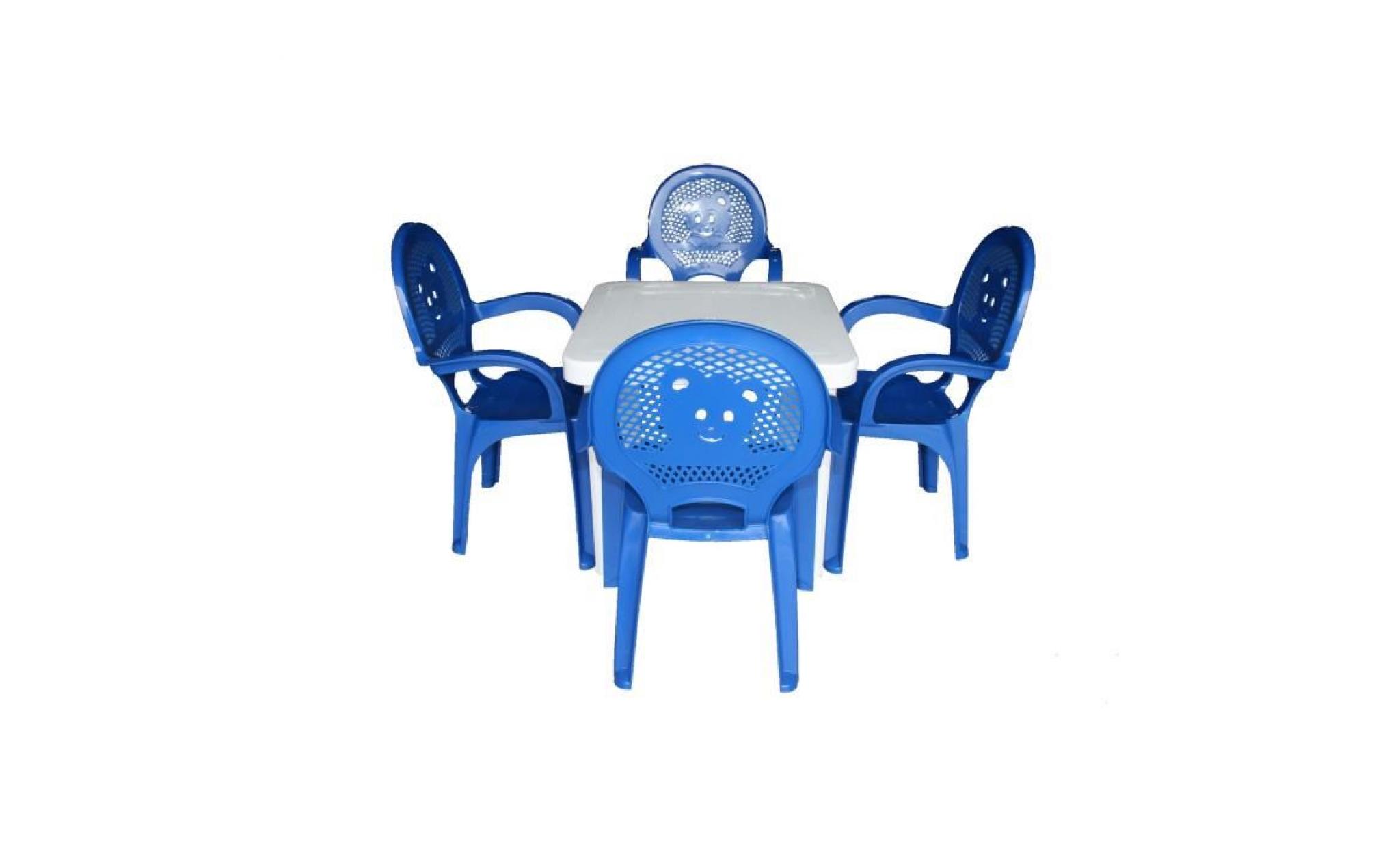 resol   enfants enfants jardin d'extérieur en plastique chaises & set de table   chaises bleu, tableau blanc   enfants meubles (p...