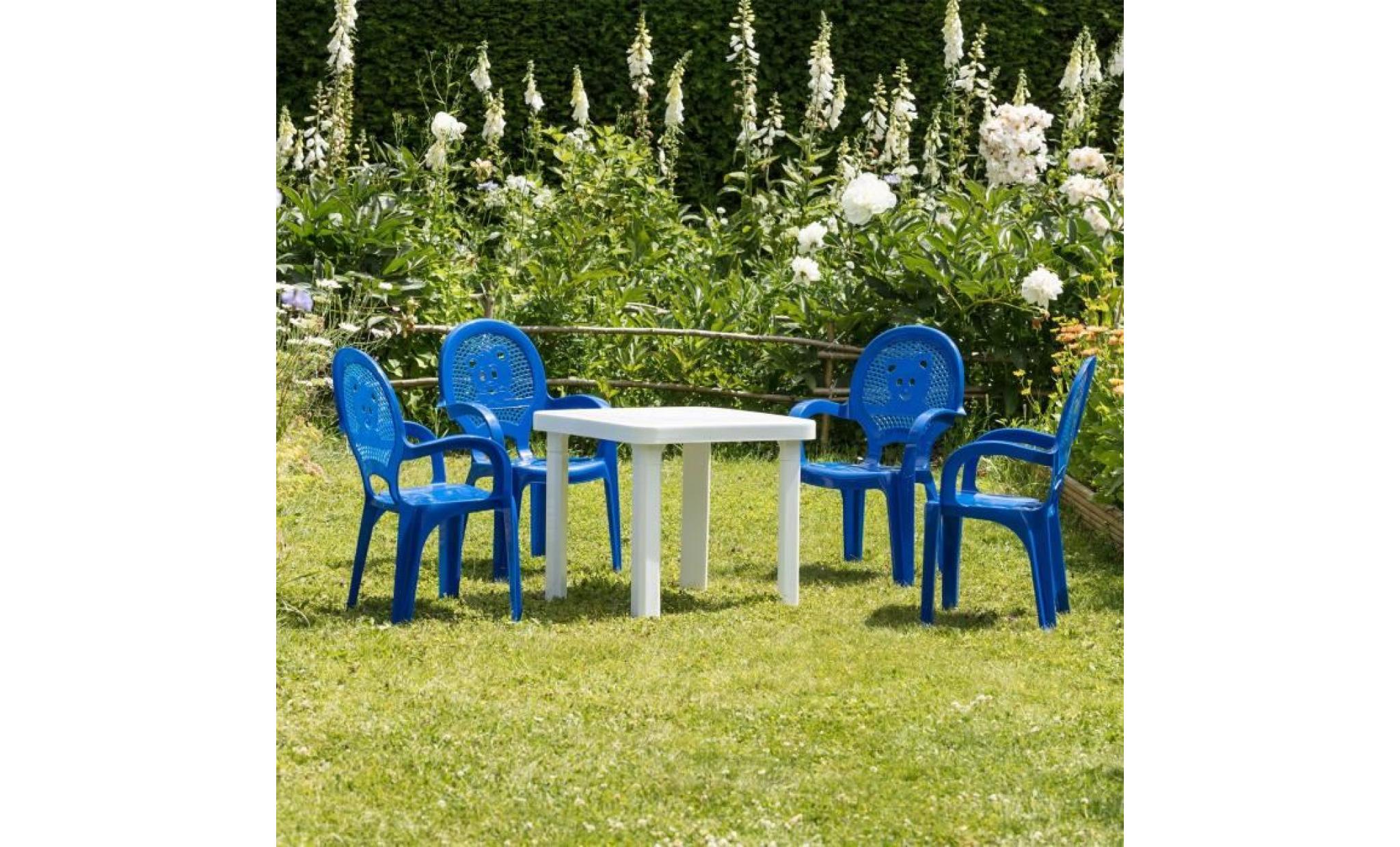 resol   enfants enfants jardin d'extérieur en plastique chaises & set de table   chaises bleu, tableau blanc   enfants meubles (p... pas cher