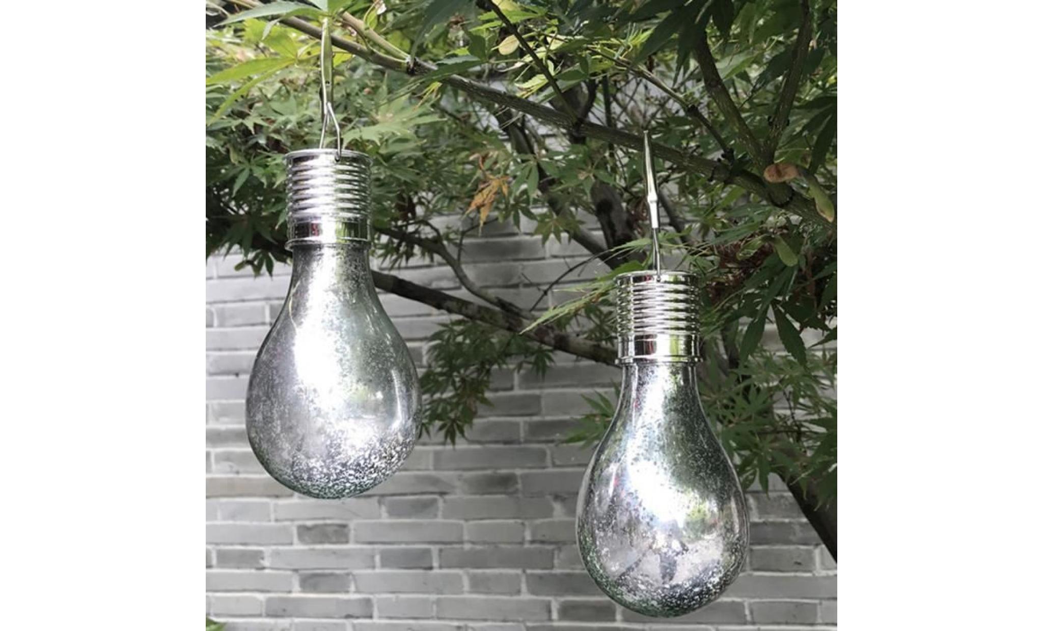 rotatif solaire imperméable à l'eau extérieur jardin suspendu camping lampe ampoule led sl   wtx70928483sl pas cher