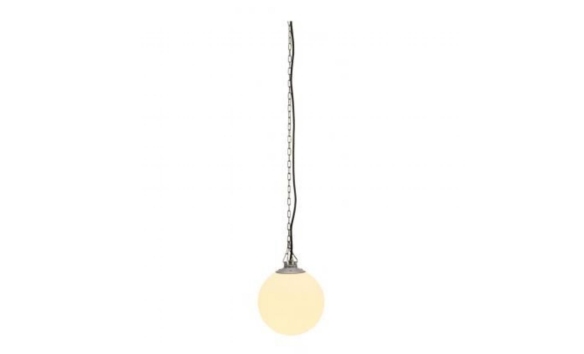 rotoball swing 25, suspension, blanche, e27 blanc/gris argent