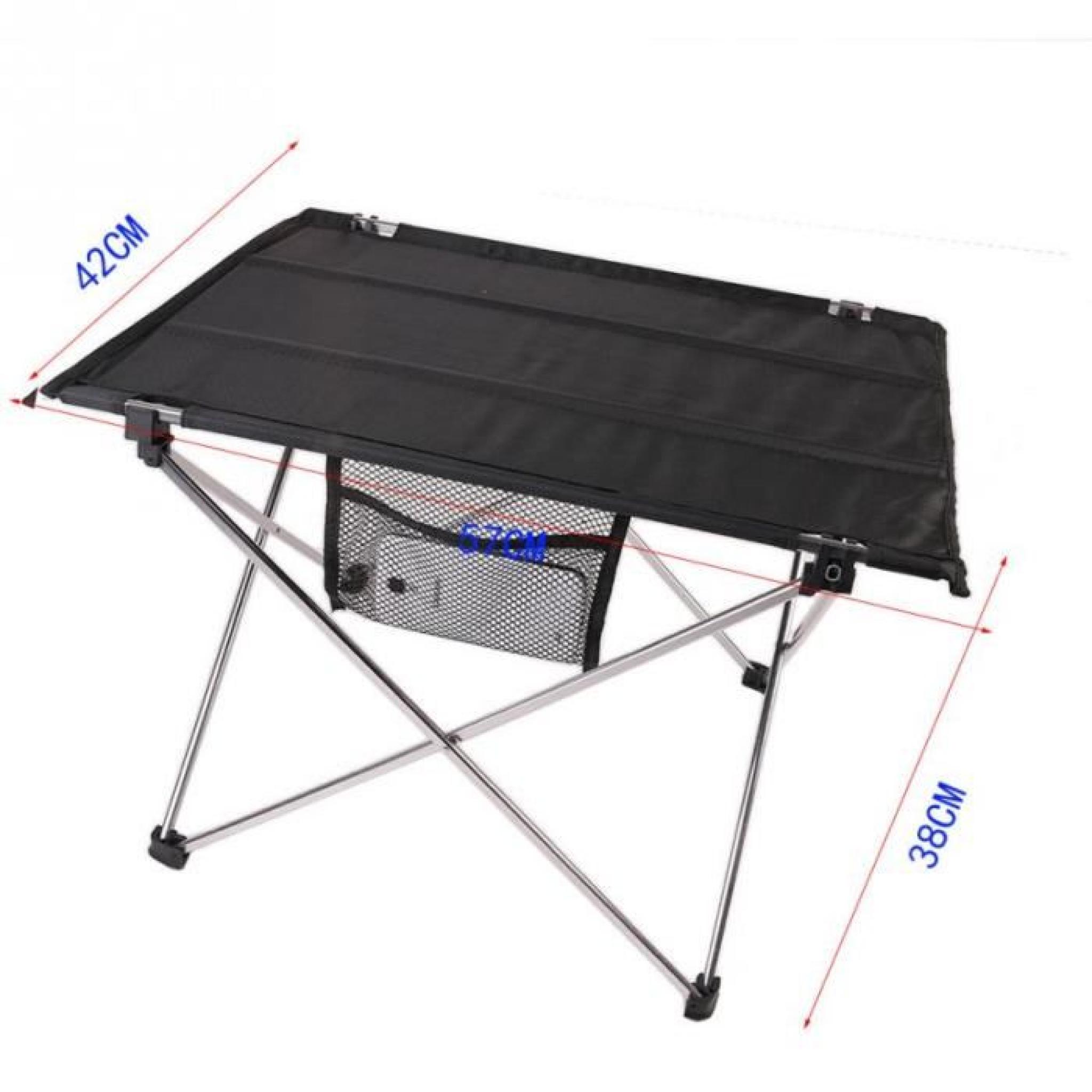 Rouleau Aluminium Portable Up Table pliante camping en plein air de pique-nique Table ultra-léger pas cher