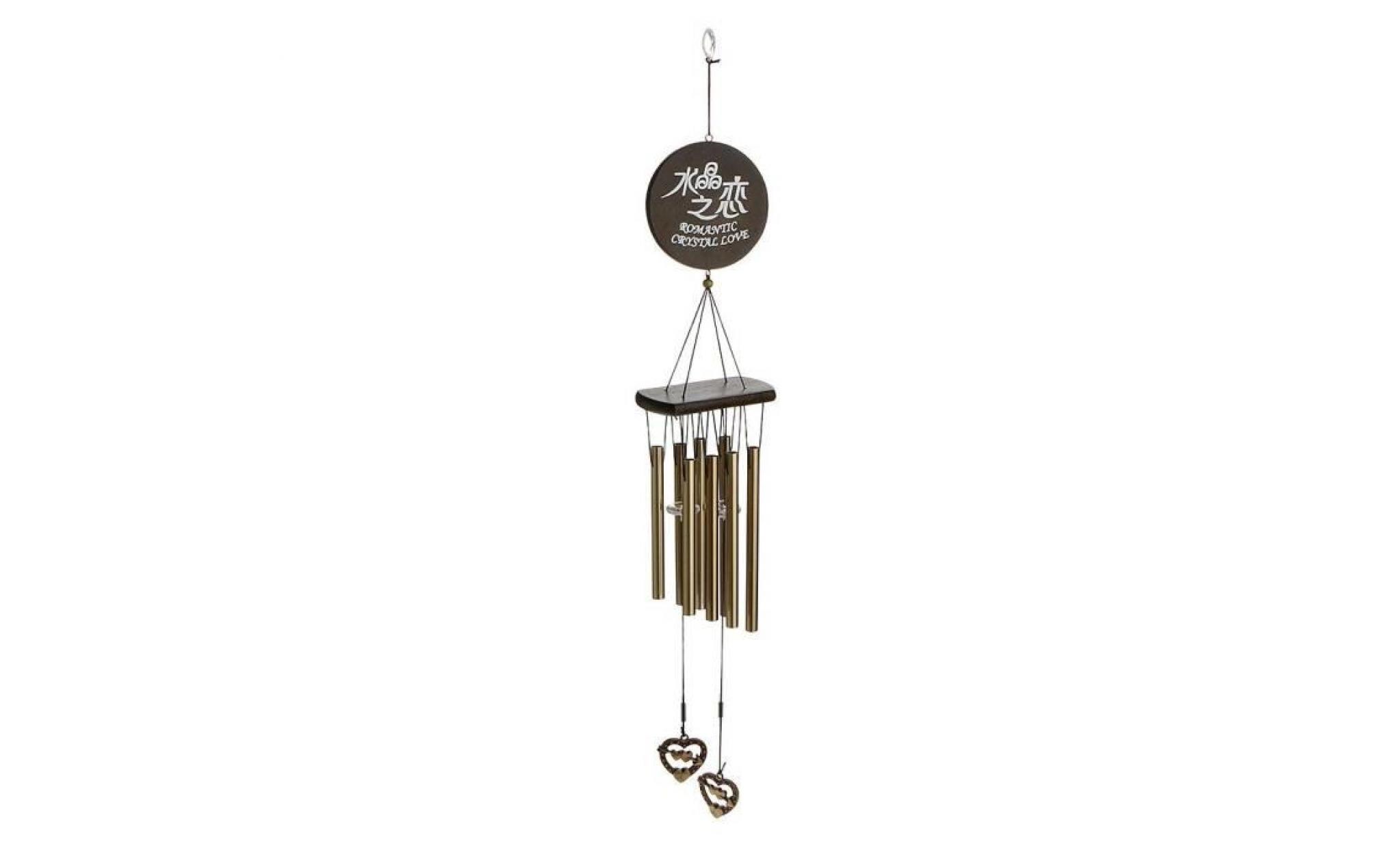 runfon carillon à vent bronze 8 tubes cloches métalliques décoration de jardin
