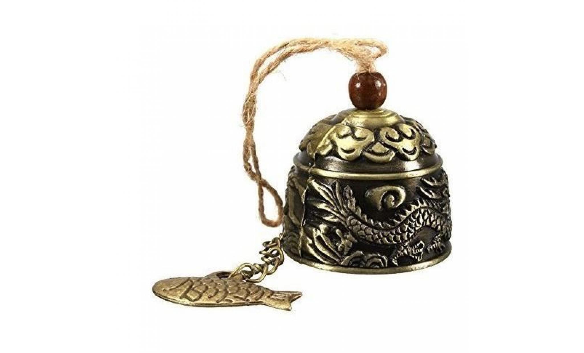 runfon fengshui wind chime chinese vintage dragon bell porte bonheur garden carillon à suspendre
