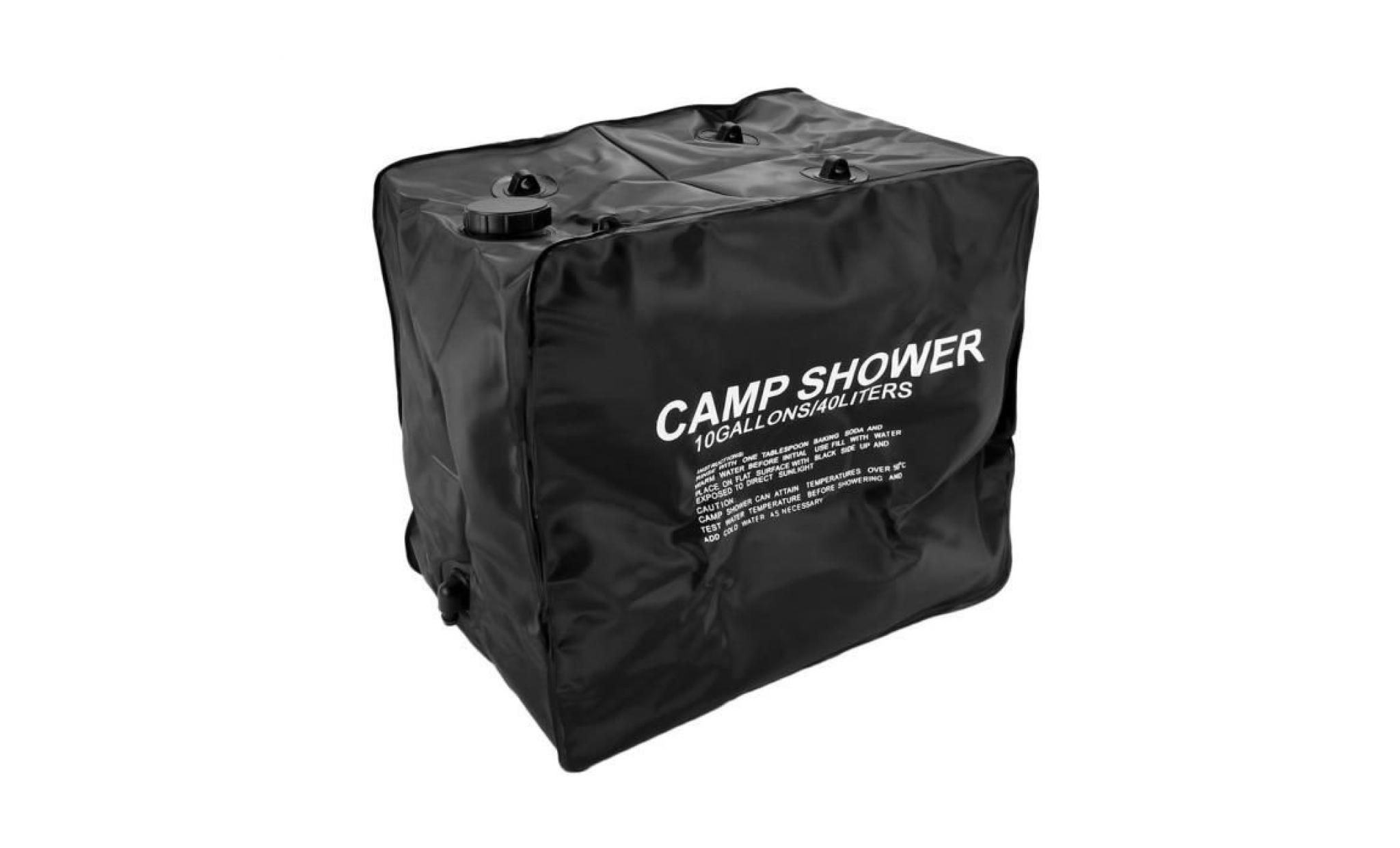 sac de douche solaire 40l 10 gallons outils de camping pas cher
