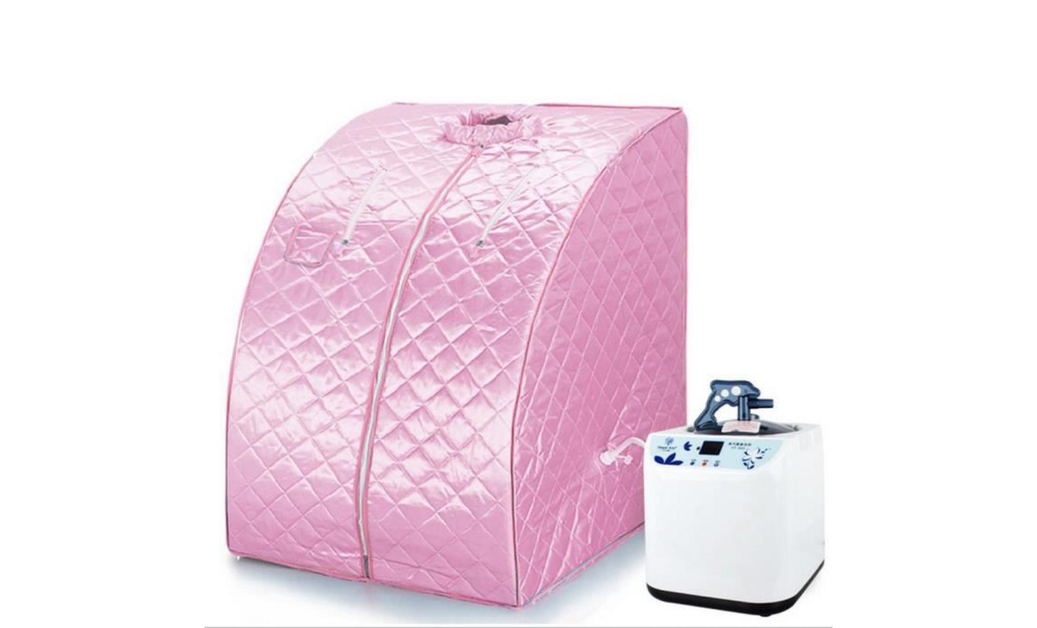 sauna 1200w boîte de bain rose spa à l'intererieur type de régulation de température à distance pas cher