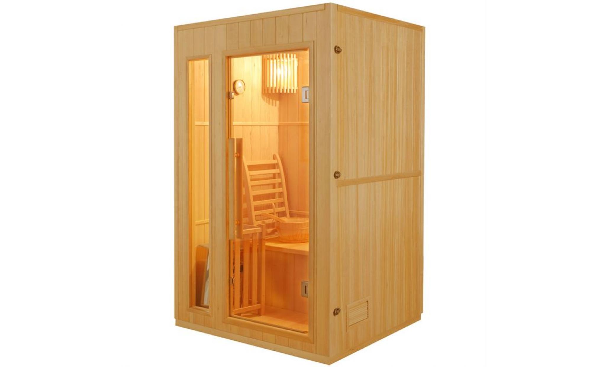 sauna traditionnel finlandais 2 places