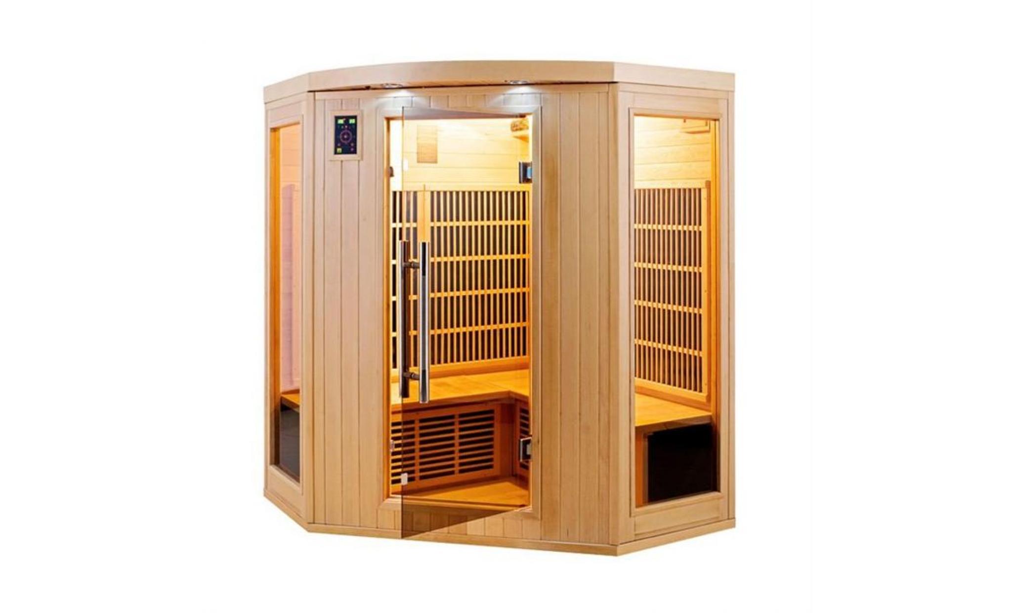 sauna d'angle 3 4 places apollon