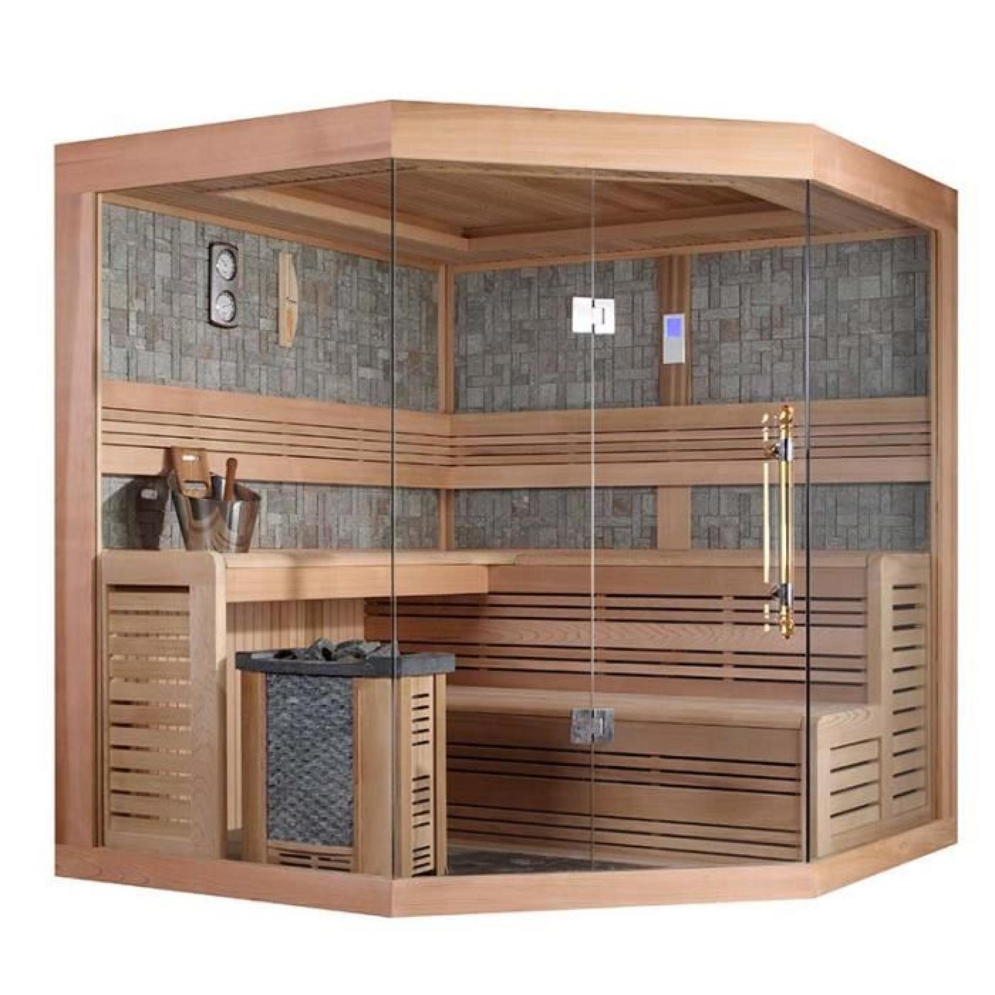 Sauna traditionnel Lumios - 220 x 200 x 210 - Erable Canadien