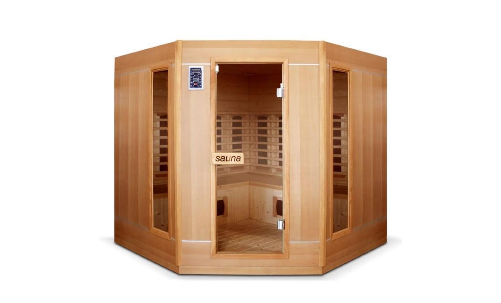 sauna infrarouge 4 à 5 places ethis grande