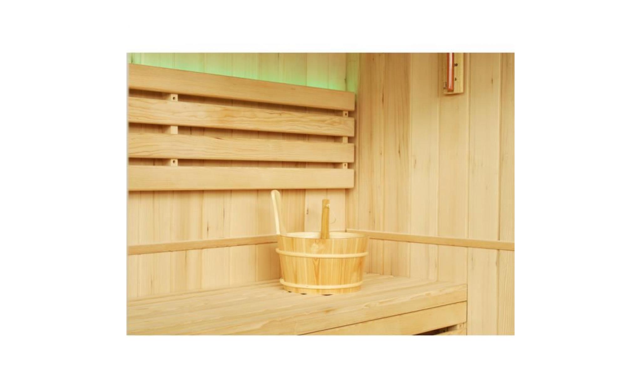 sauna finlandais nordica® vapeur 2 3 places   150 x 120 x h.200 pas cher