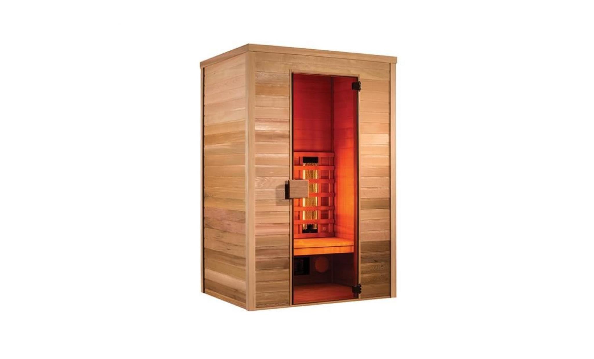 sauna infrarouge multiwave 2 places 130x100x190cm