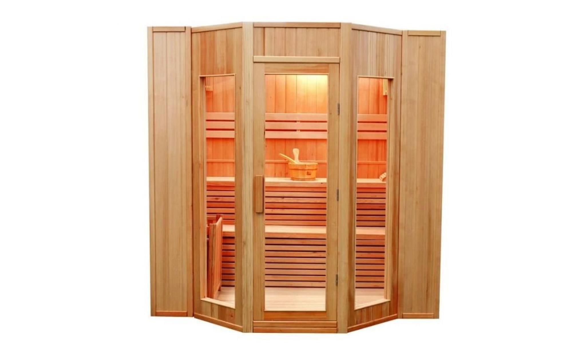 sauna traditionnel zen 5 places 200x208x190cm