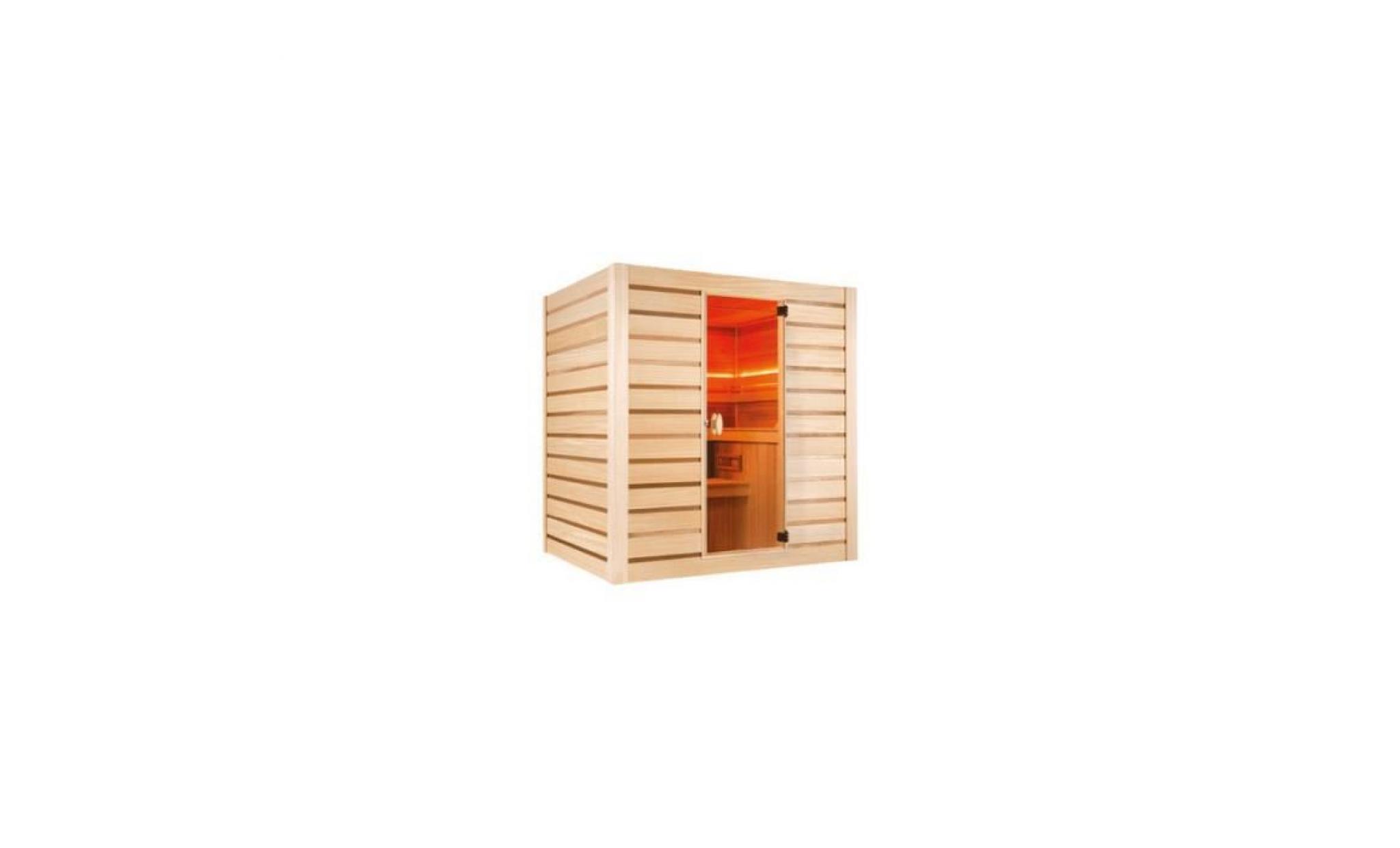 sauna eccolo   holl's   200x175x190cm   6 places pas cher