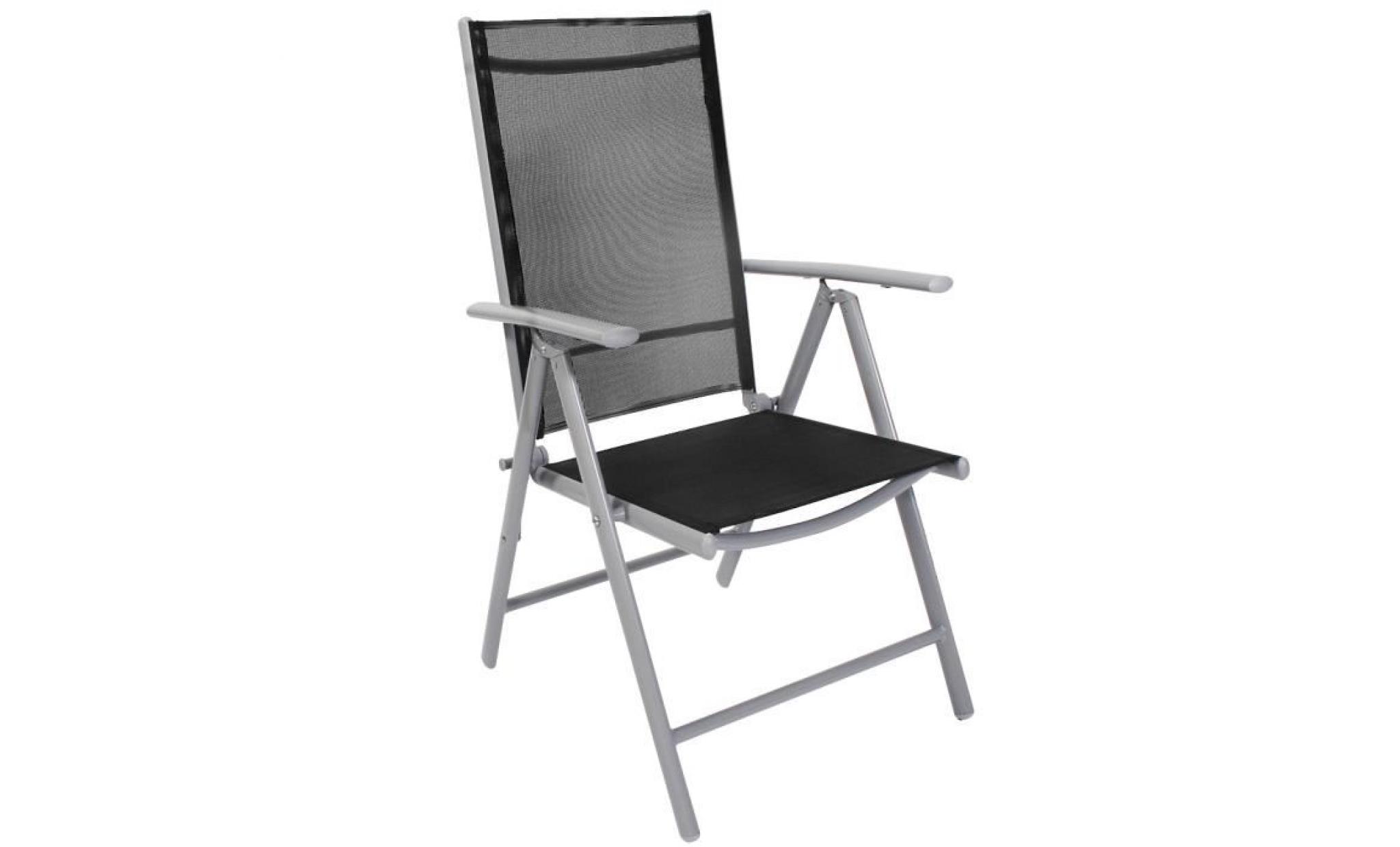 set de 2 chaises elégantes pour jardin balcon terrasse gris foncé pas cher