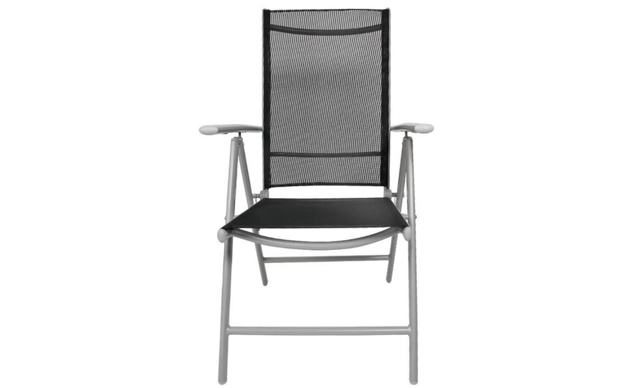 set de 2 chaises elégantes pour jardin balcon terrasse gris foncé pas cher