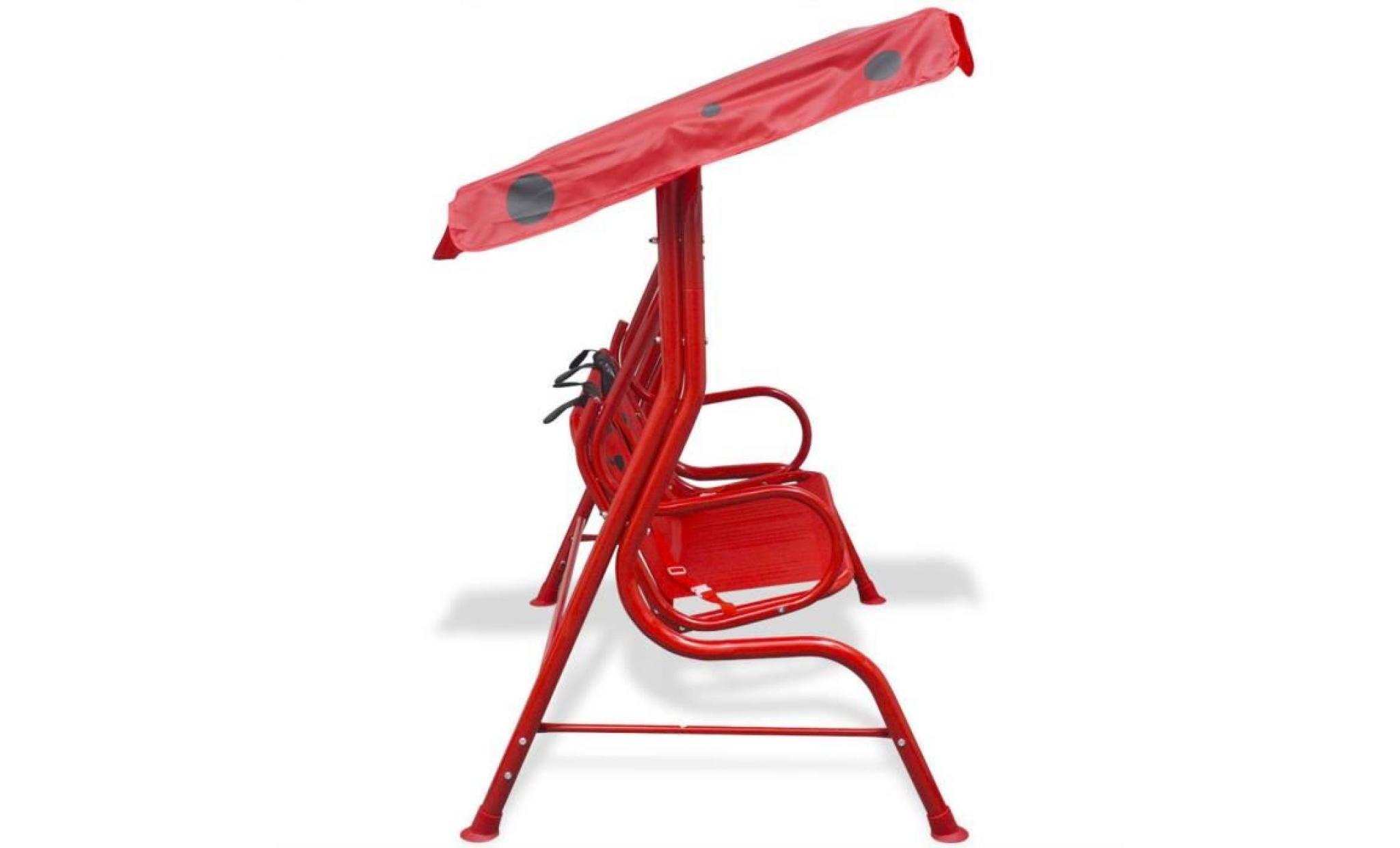siège balançoire pour enfants rouge pas cher