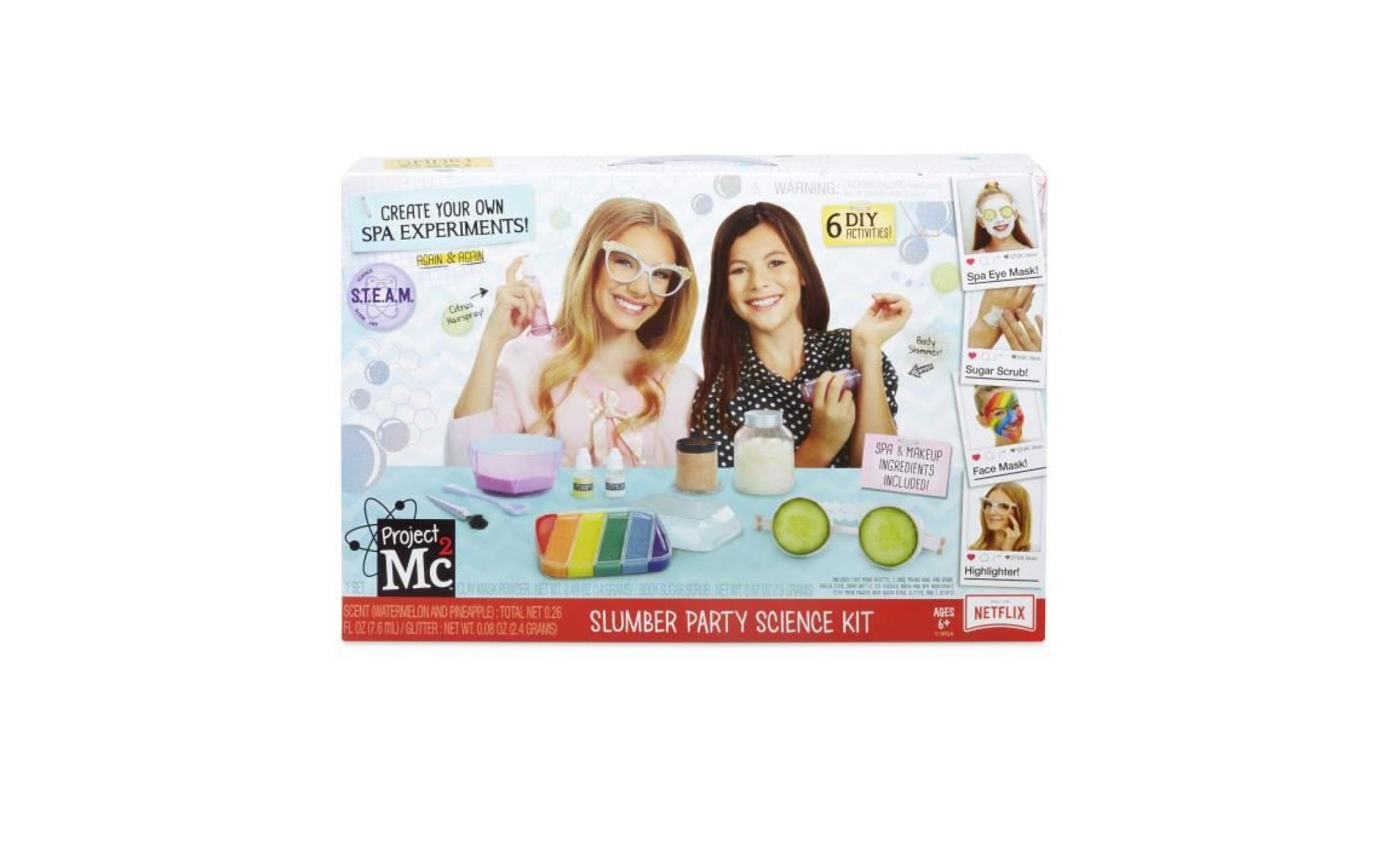slumber party science kit to create your own spa treatments 1k2aaf