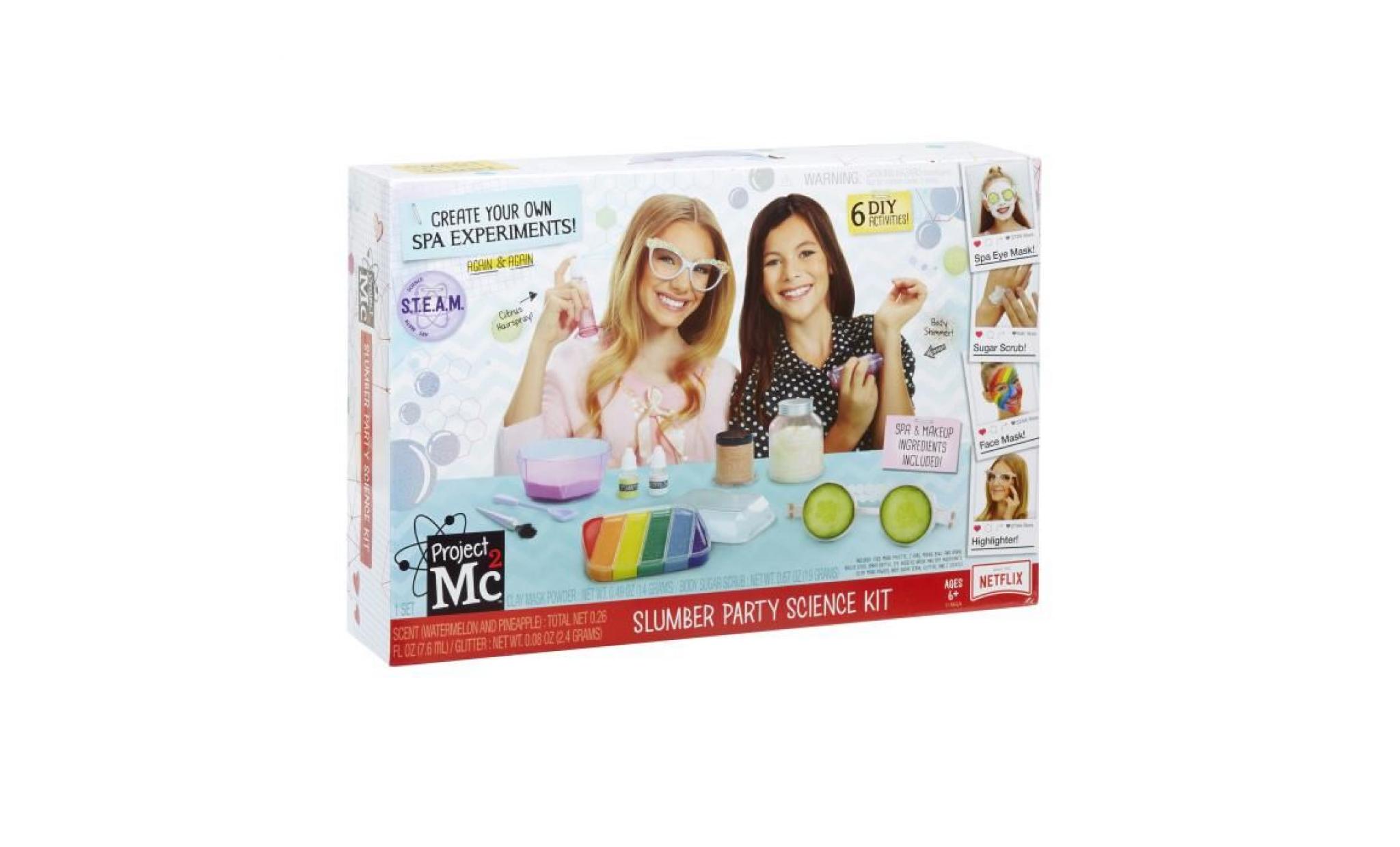 slumber party science kit to create your own spa treatments 1k2aaf pas cher
