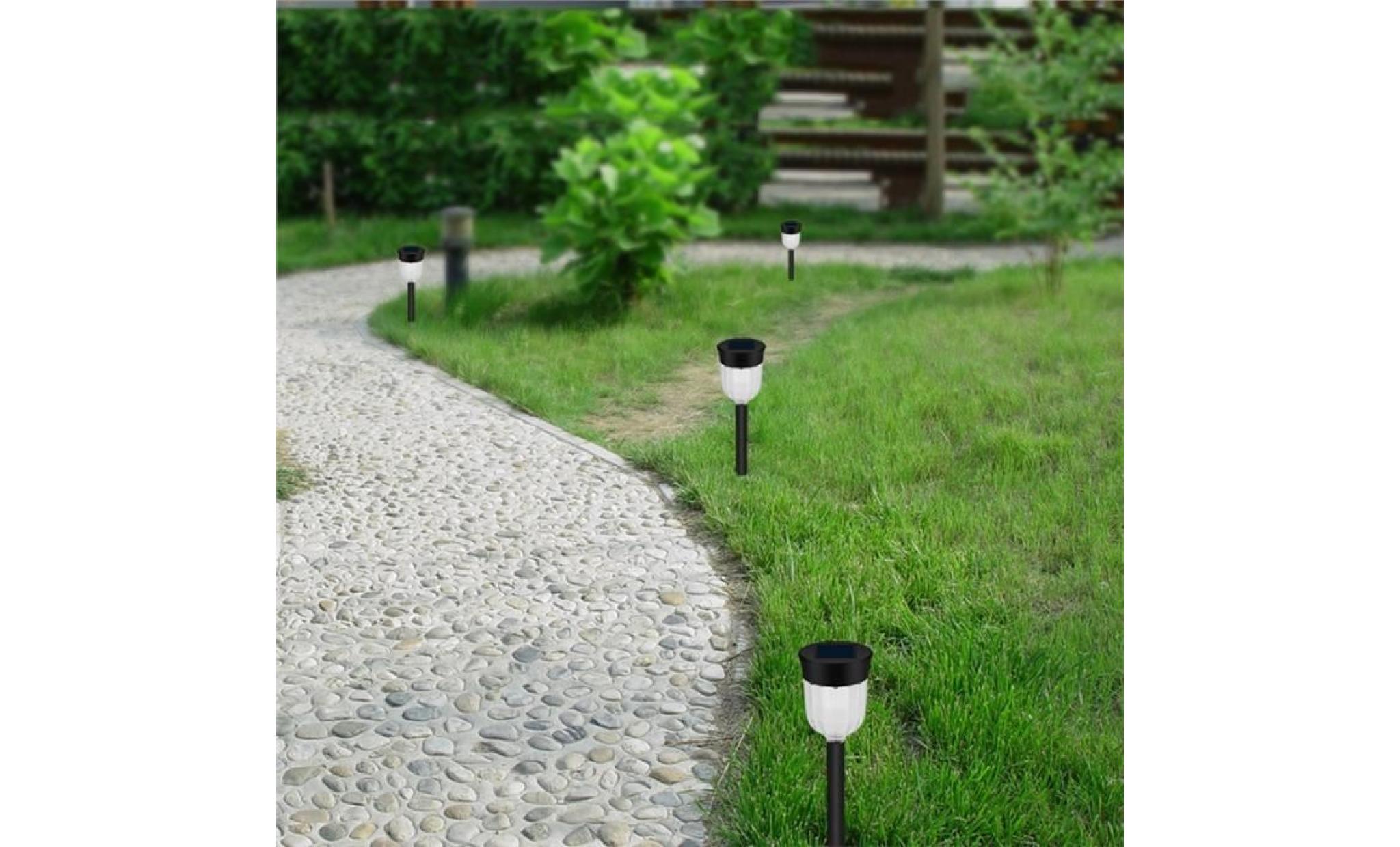 solaire alimenté led lumières solaire ip65 Étanche lumière panneau pin lampe pour pathway paysage jardin extérieur patio cour pas cher