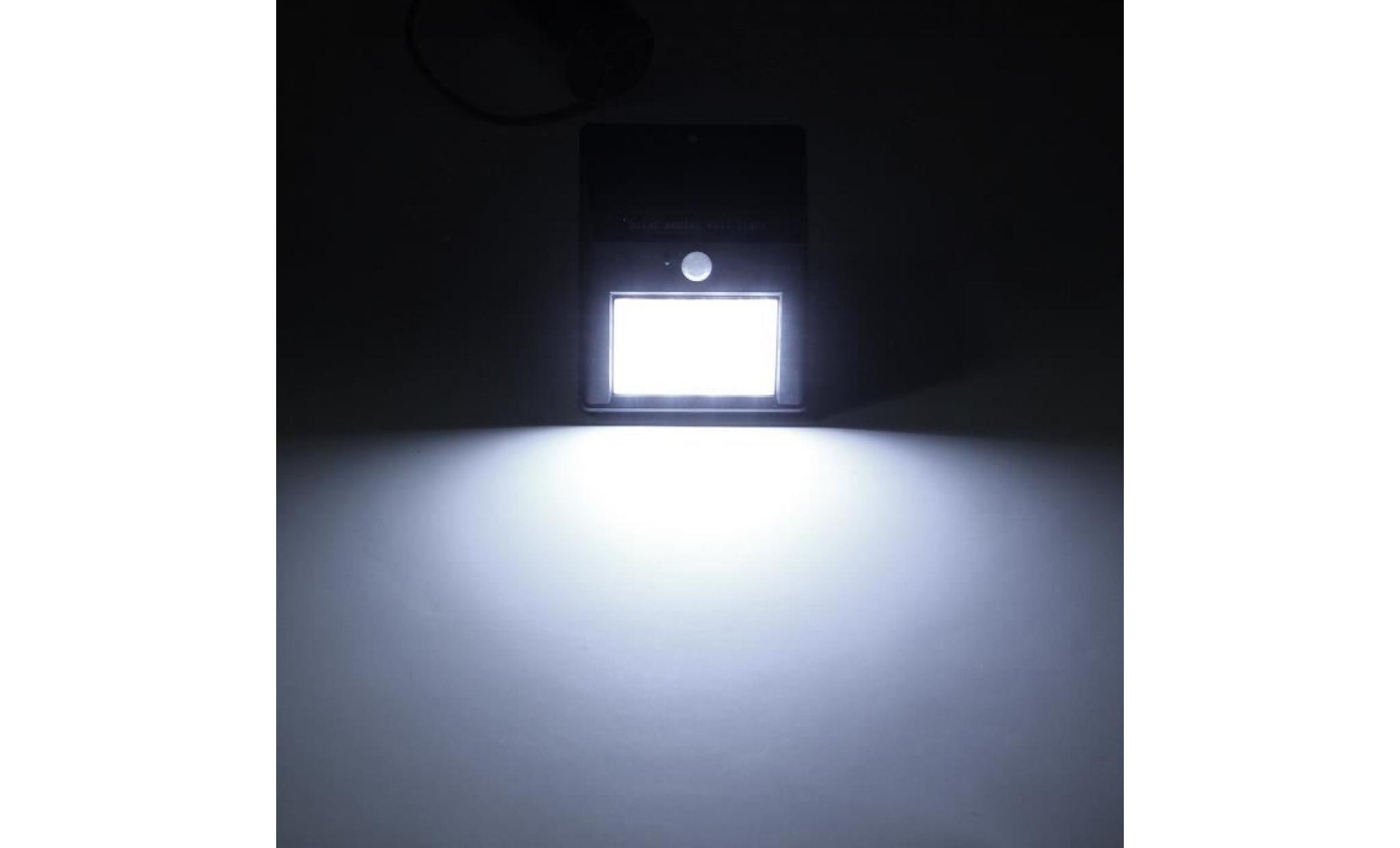 solaire capteur 16 led détecteur mouvement spot lampe murale lumière extérieur pas cher