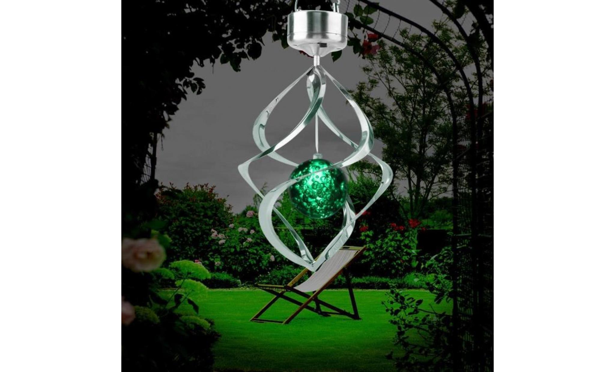 solaire carillons éoliens lumière de suspension coloré lampe de nuit étanche pour décoration maison fête jardin