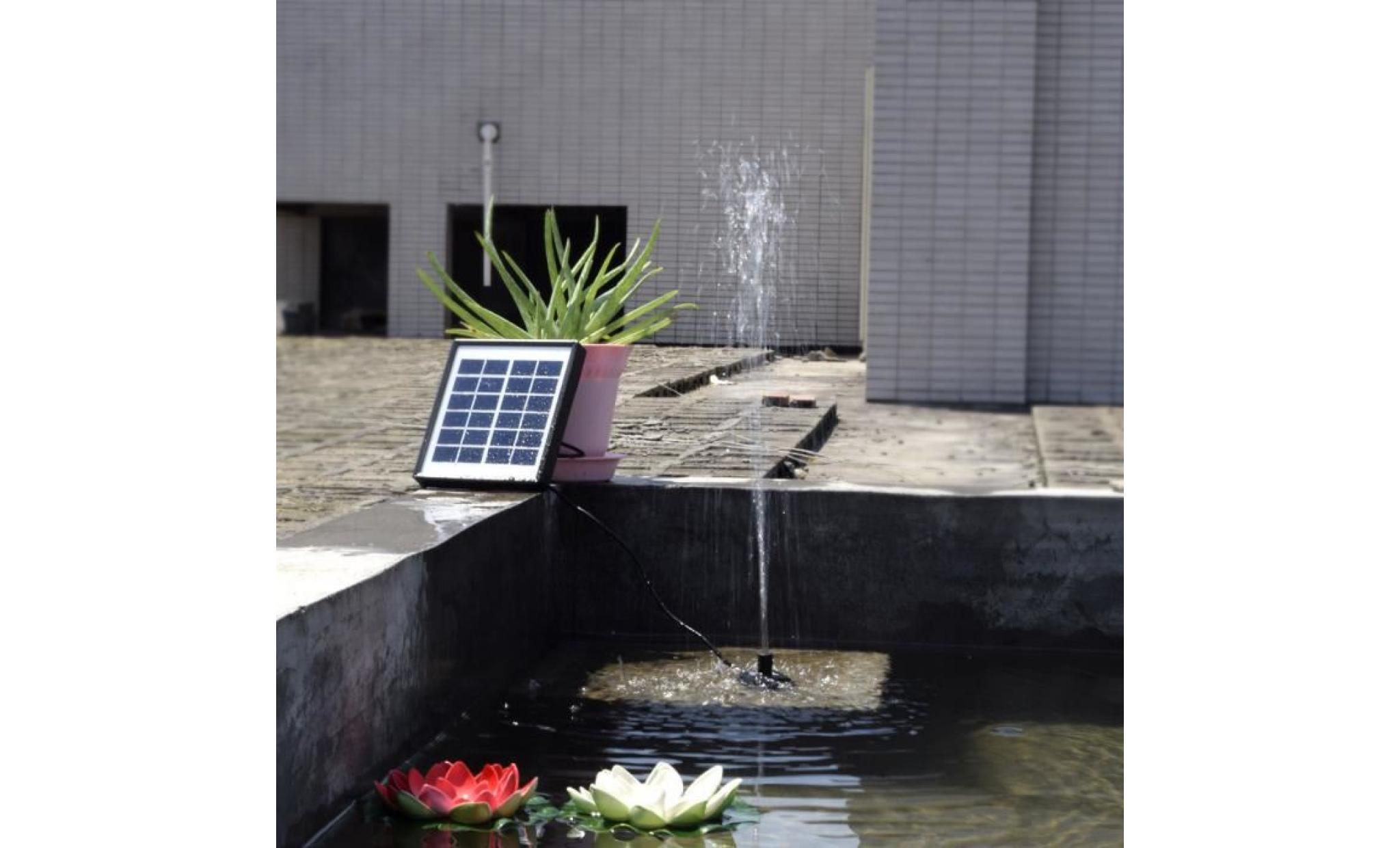 solaire flottant fontaine d'extérieur petite miniature jardin paysage jardin fontainenoir25 pas cher