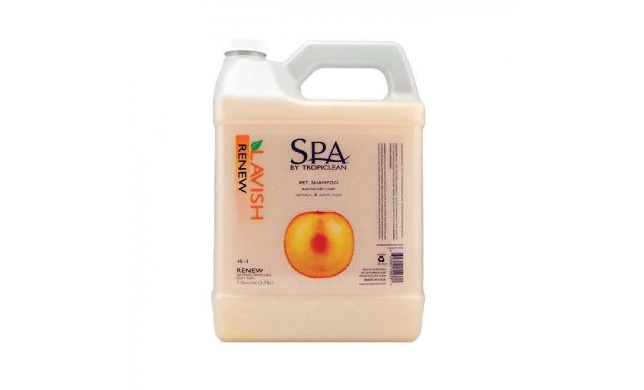 spa dog rejuvinating shampoo gallon lavish all natural   choose from 4 scents (renew) 1pehuo