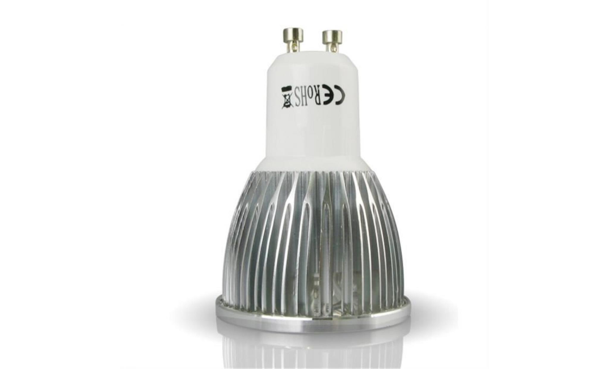 spot 4 10 x led pour le remplacement de l'ampoule halogène gu10 efficacité élevée avec faible consommation d'énergie. pas cher