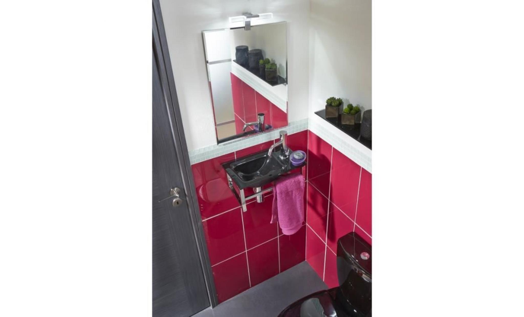 spot de salle de bain avec éclairage led   modèle spot futuriste   3,6 cm x 12,5 cm (hxl) pas cher