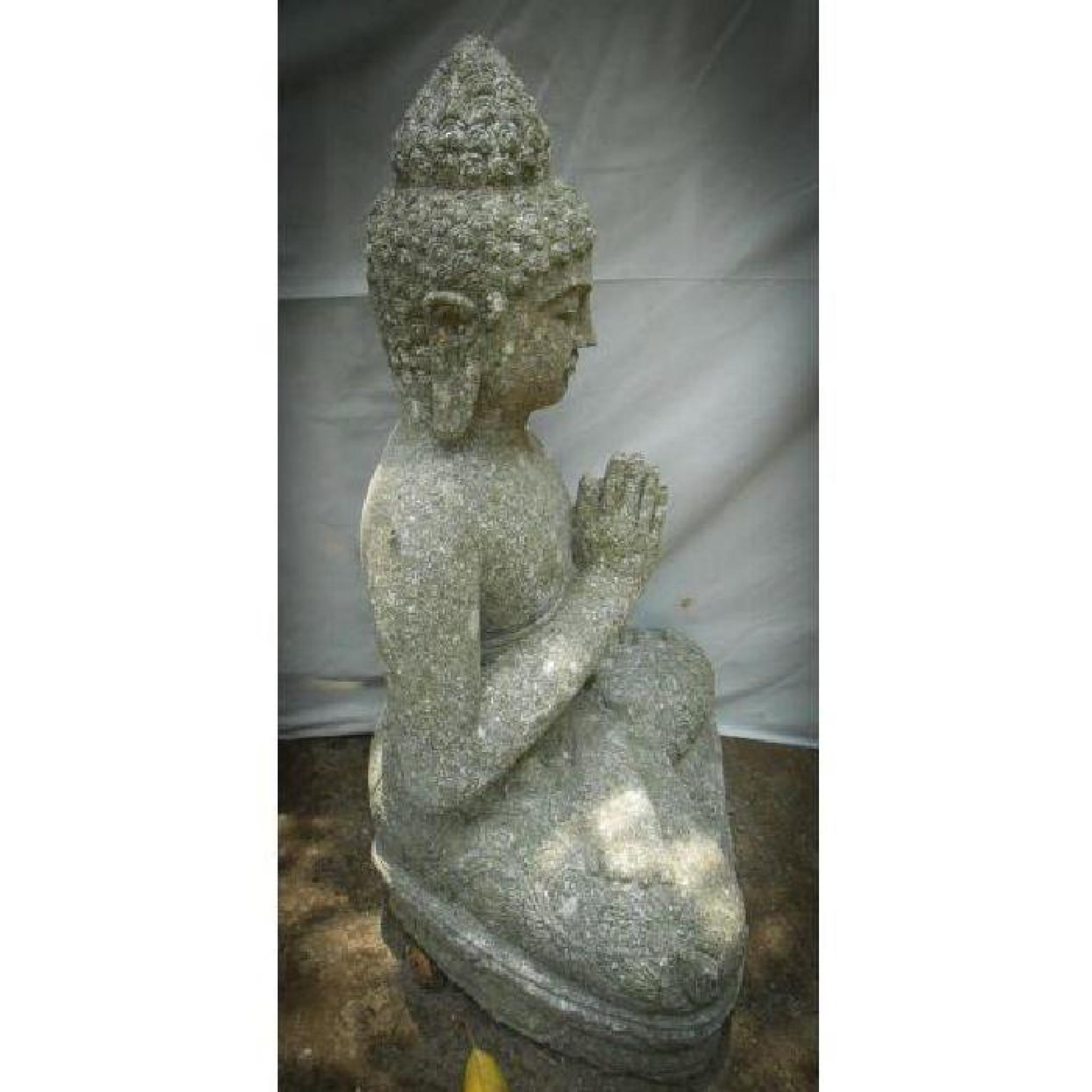 Statue de Bouddha en position prière 1 m pas cher