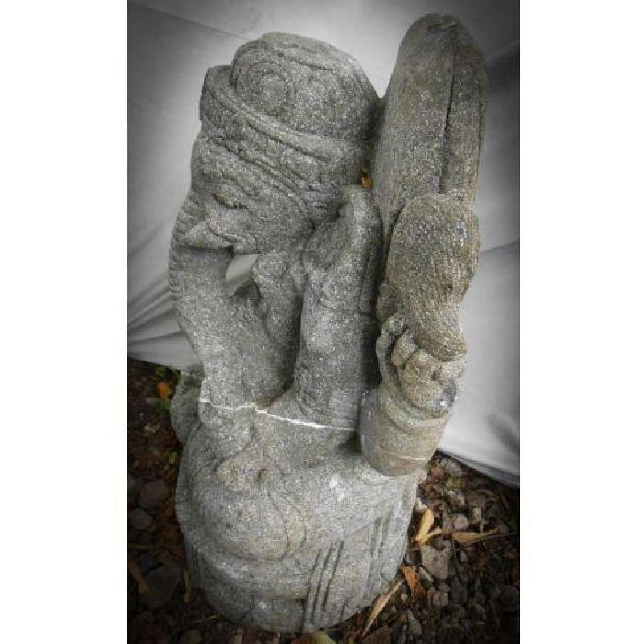 Statue de Ganesh en pierre volcanique 50 cm pas cher