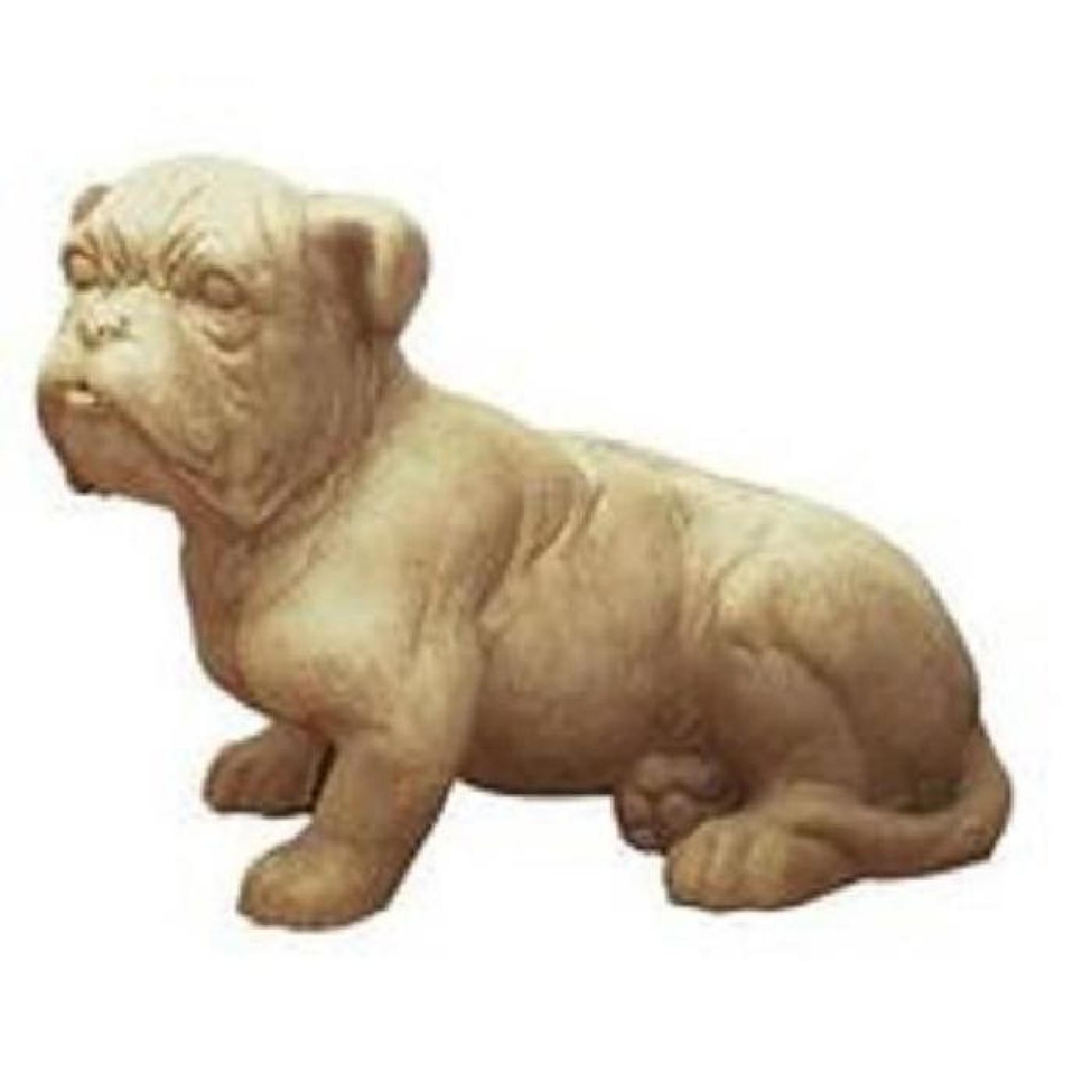 Statue en pierre Bulldog (Grand Modèle)