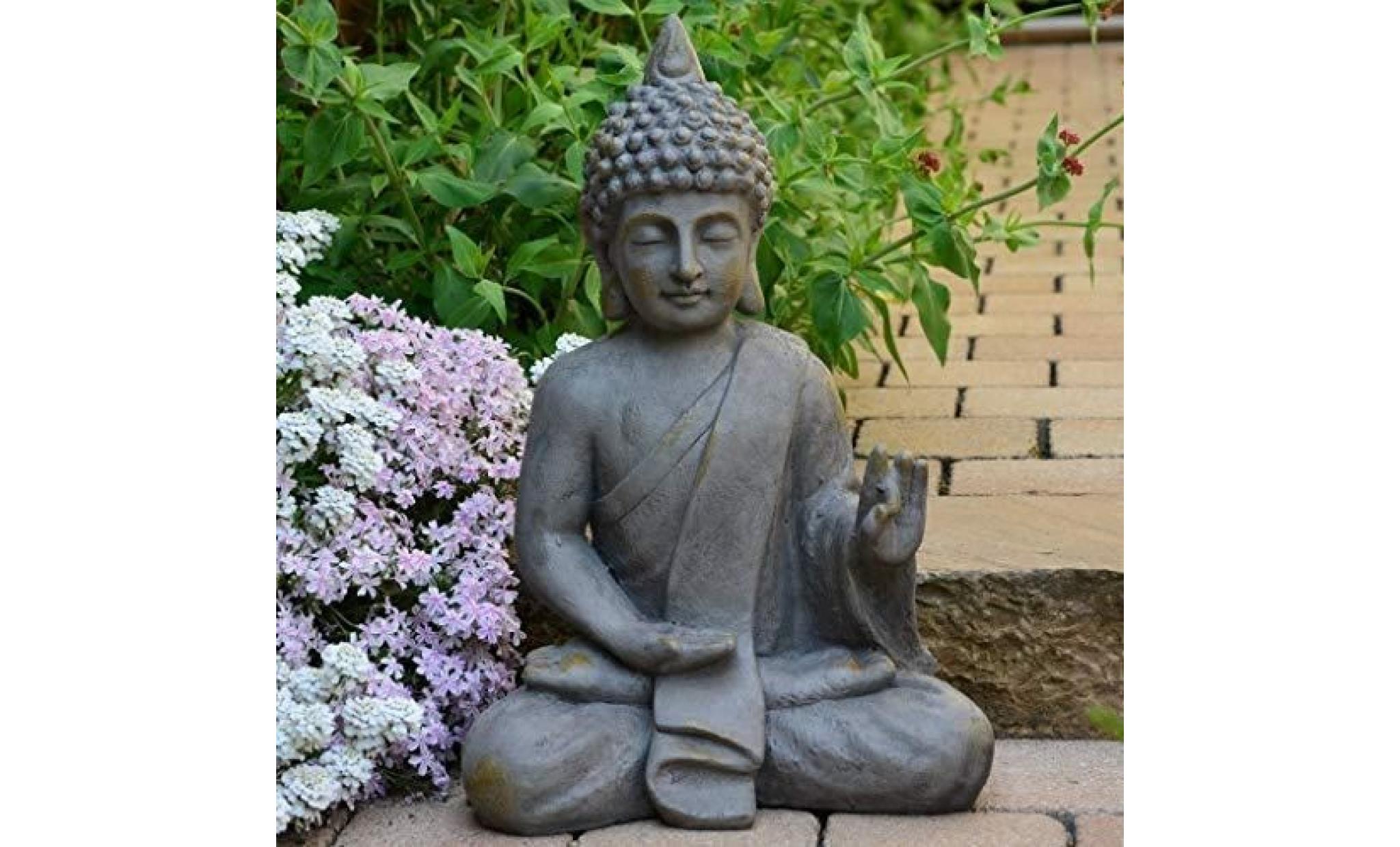 statuette bouddha décoration jardin 54 cm