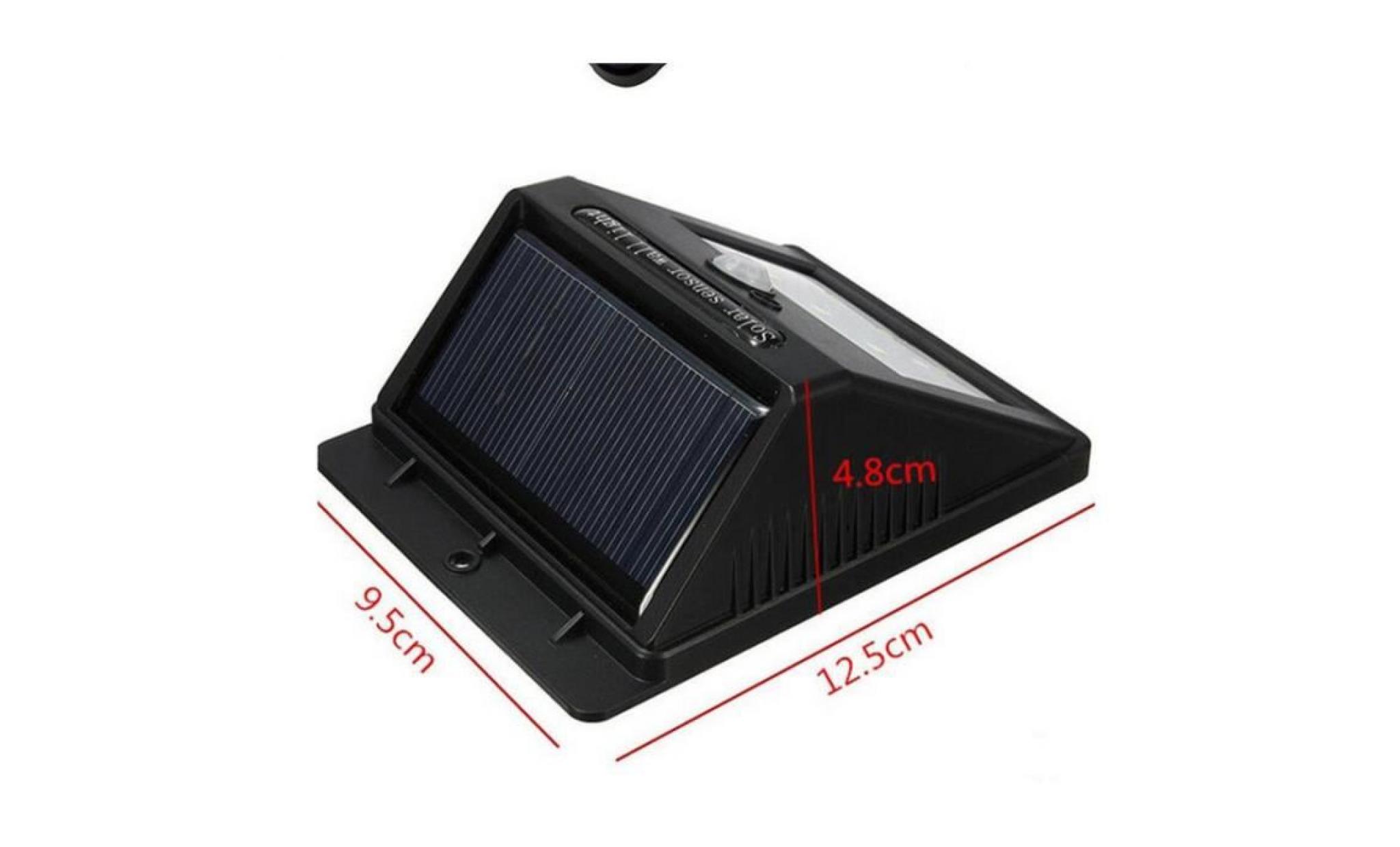 stoex® 6 leds solar powered lights 3 modes outdoor solar sensor de mouvement light path Éclairage de jardin 2pcs pas cher